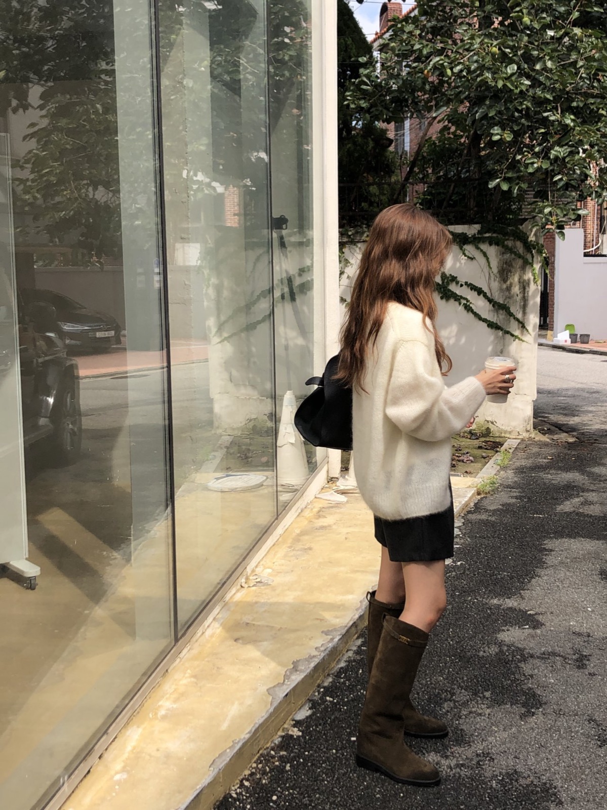 아멜리 브러쉬 모헤어 가디건 상세 이미지 5