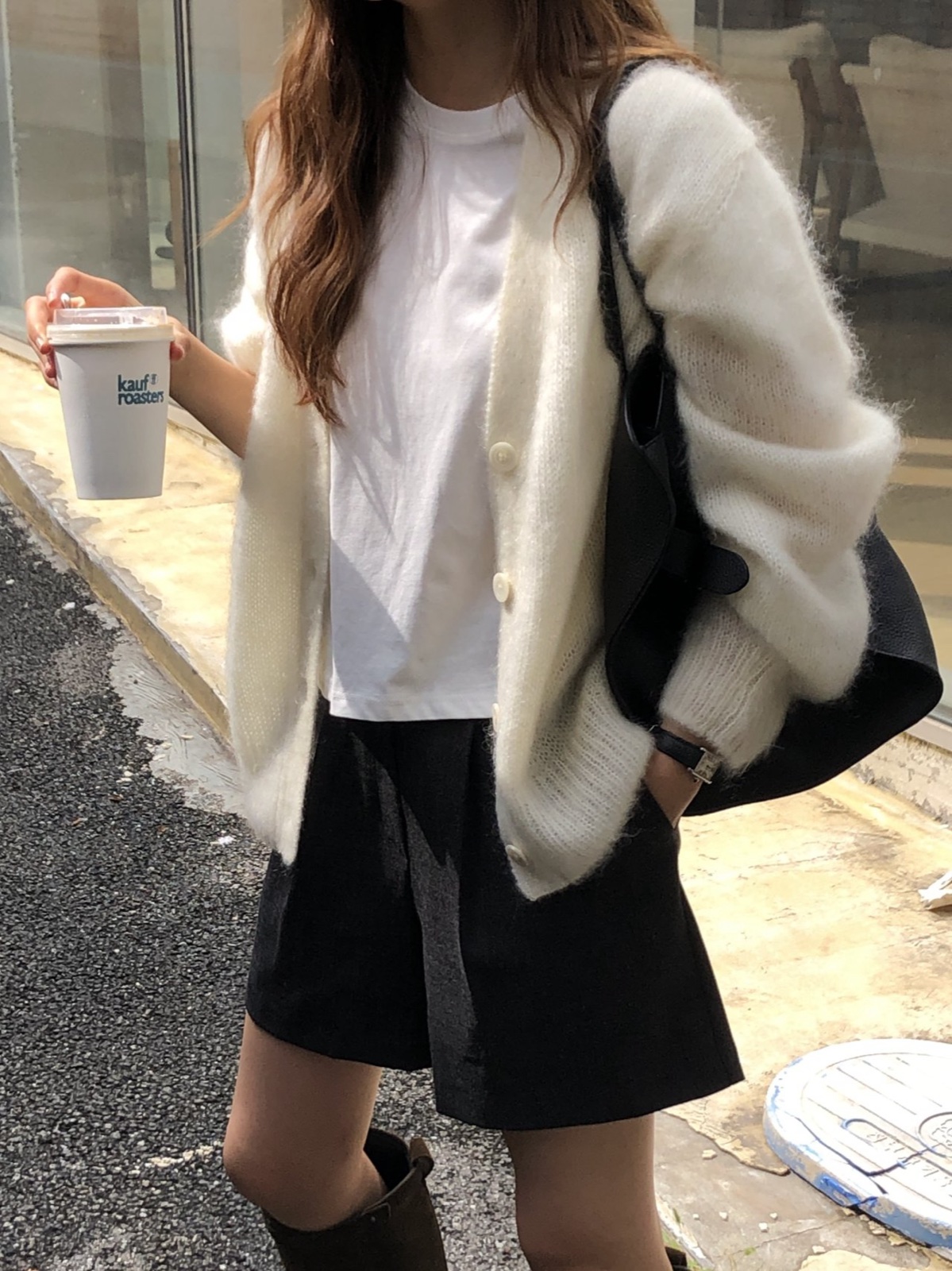 아멜리 브러쉬 모헤어 가디건 상세 이미지 8