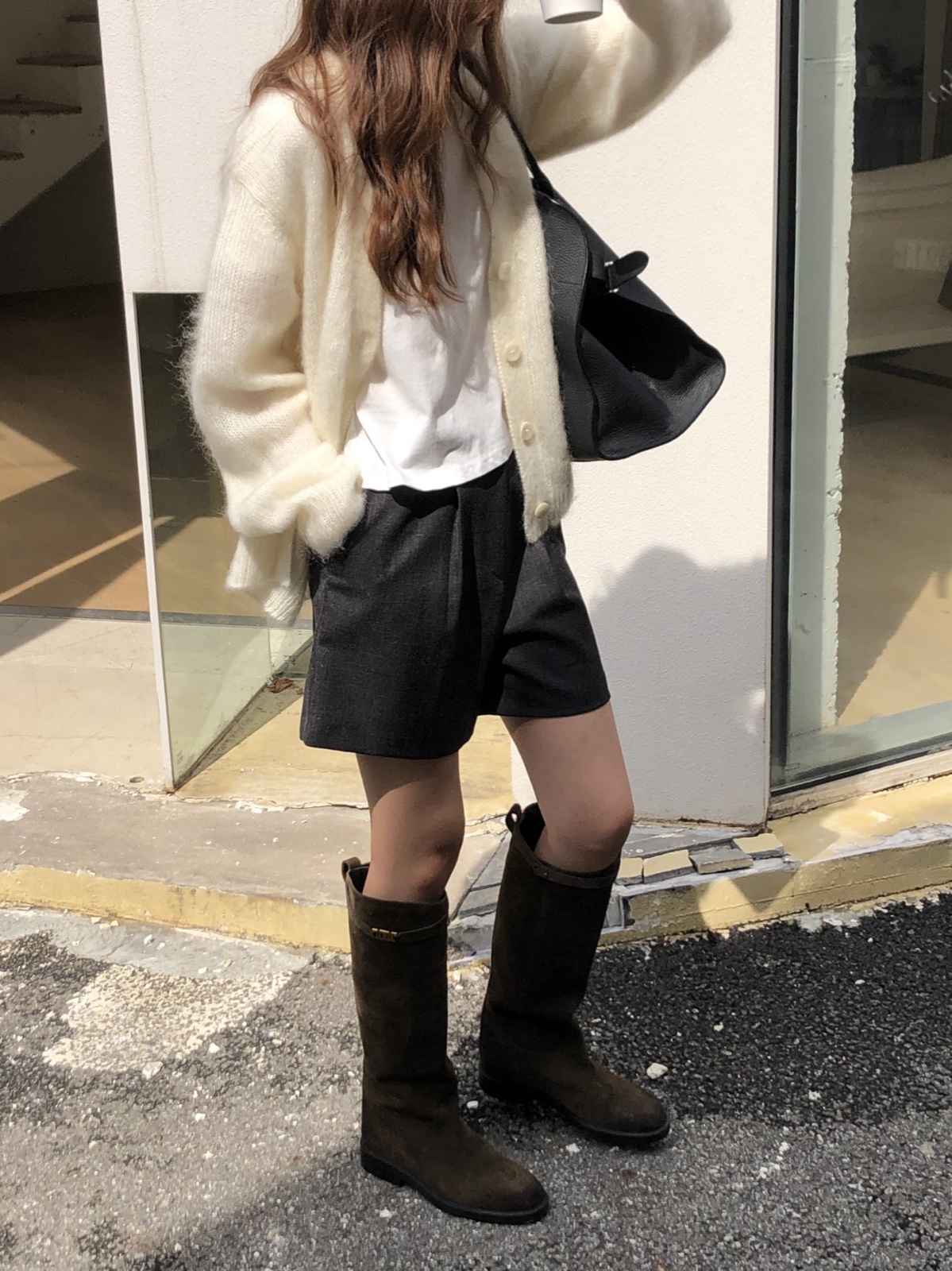 아멜리 브러쉬 모헤어 가디건 상세 이미지 9