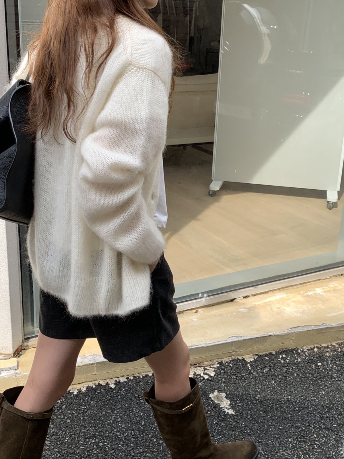 아멜리 브러쉬 모헤어 가디건 상세 이미지 10