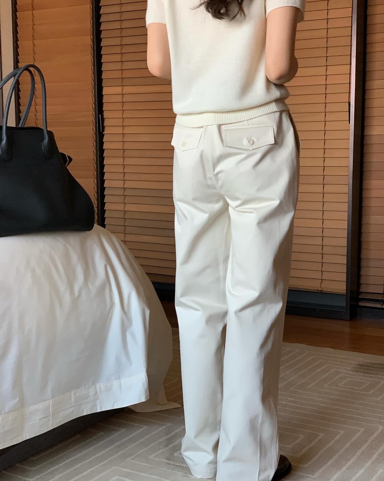 어뮤즈 스트레이트 코튼 팬츠 상세 이미지 3