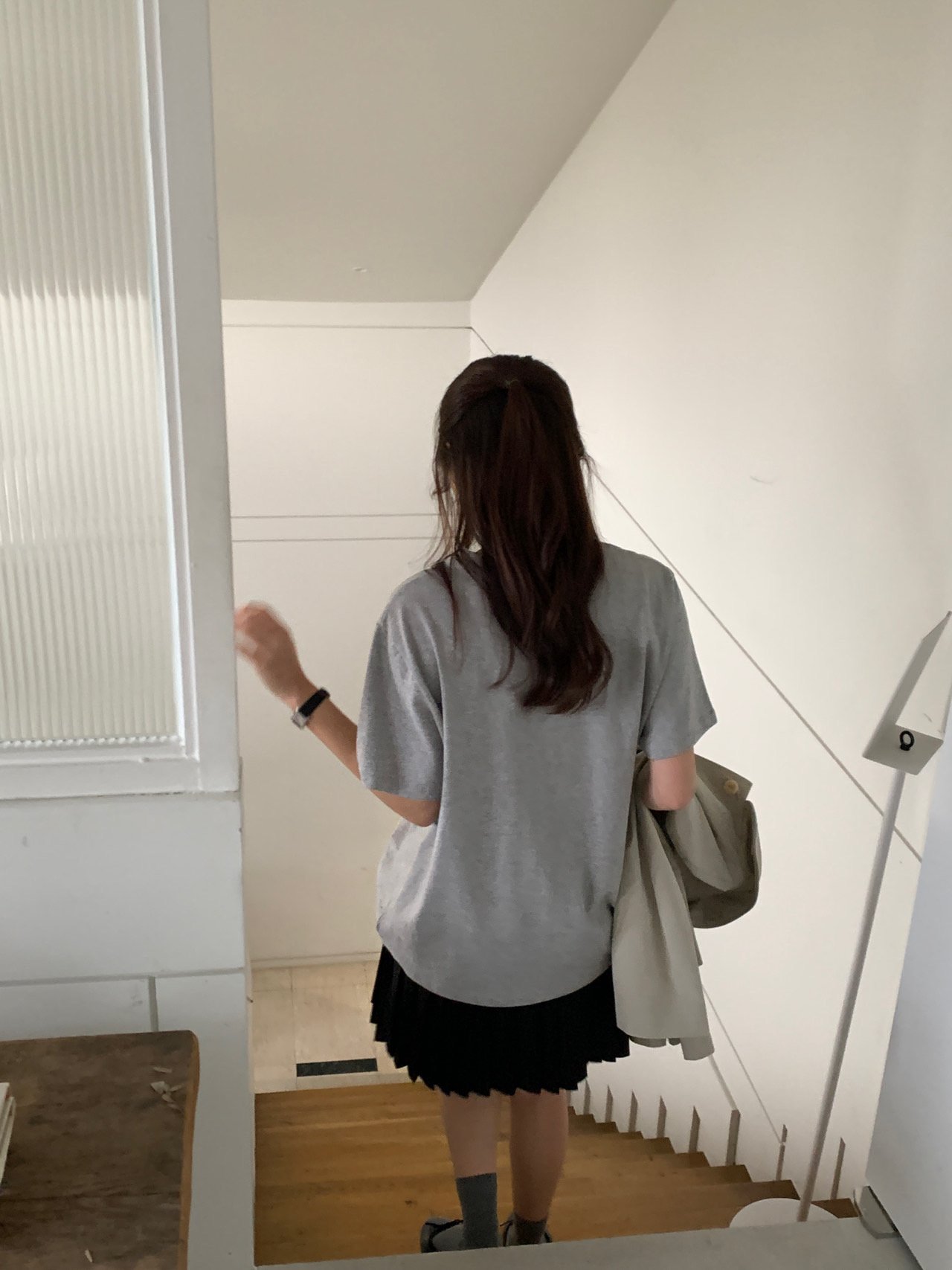앤더슨 코튼 라운드넥 박스 티셔츠 상세 이미지 7