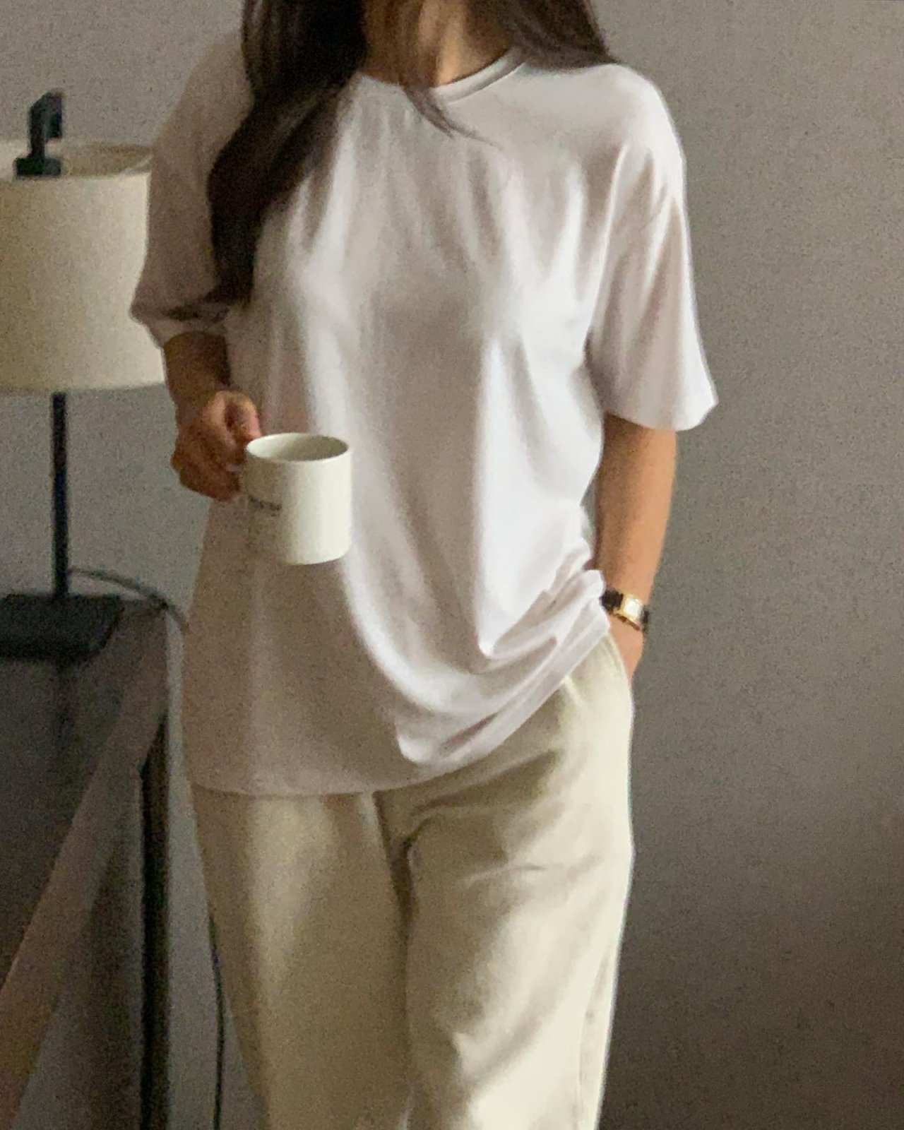앙고라 오버핏 반팔 티셔츠 상세 이미지 2