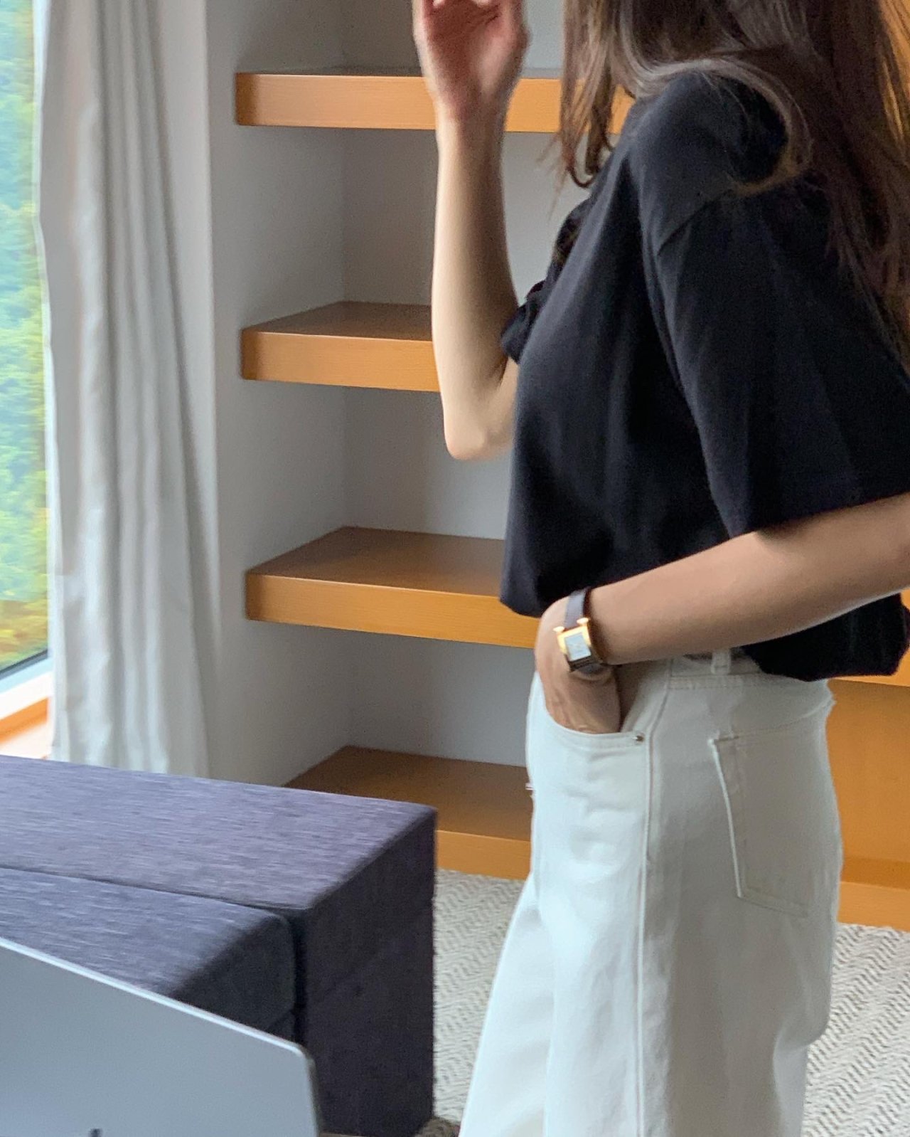 앙고라 오버핏 반팔 티셔츠 상세 이미지 6
