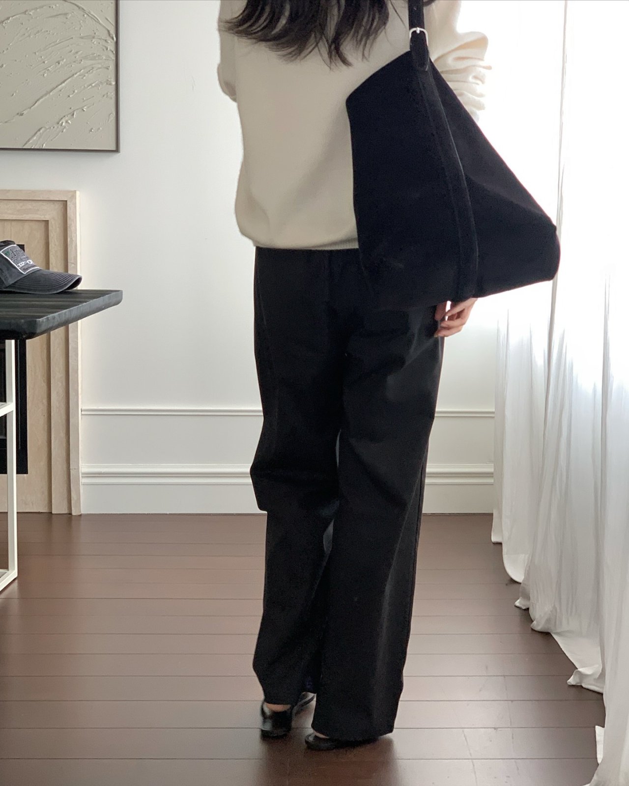 오번 밴딩 스트레이트 코튼팬츠 상세 이미지 9
