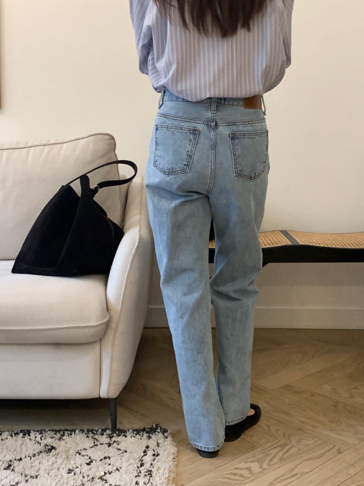 오번 가이하라 레귤러핏 빈티지 데님 상세 이미지 1