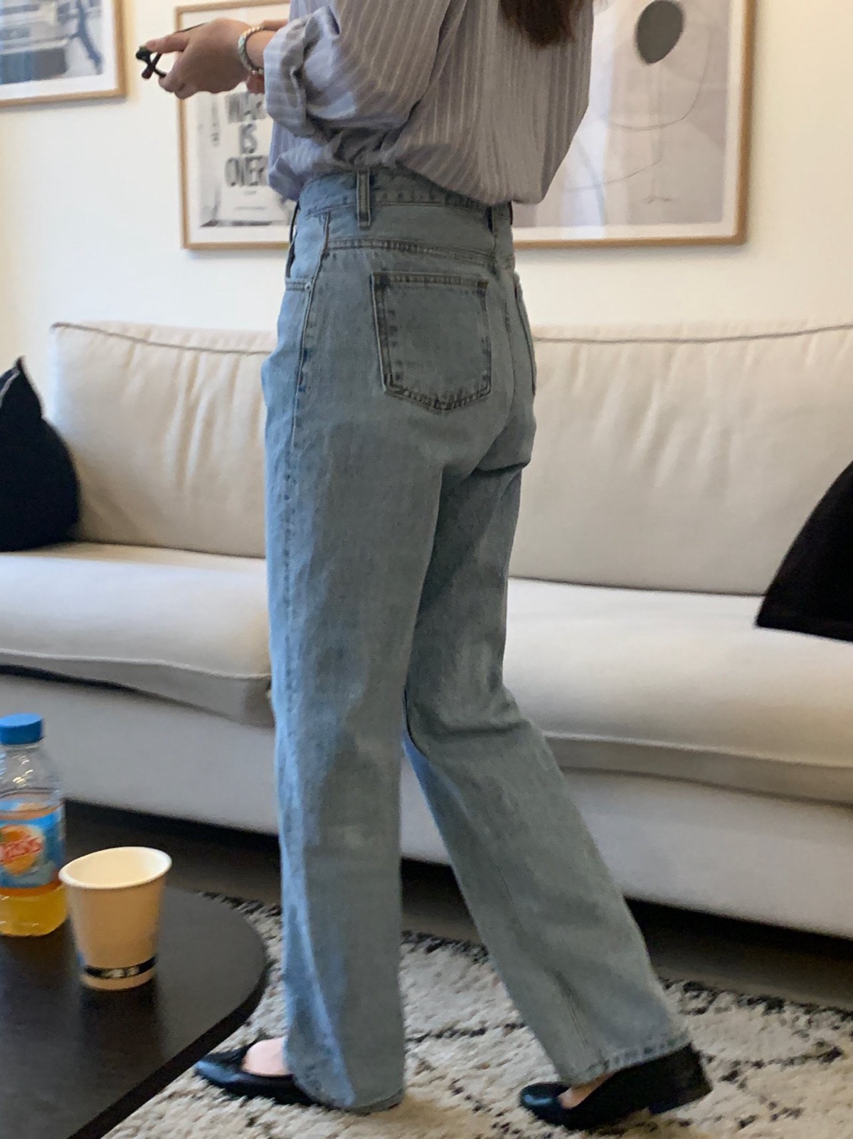 오번 가이하라 레귤러핏 빈티지 데님 상세 이미지 2