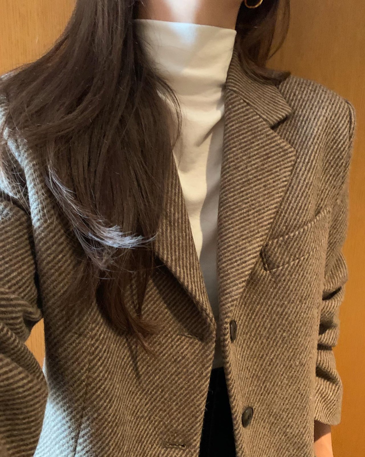 베이비 알파카 트윌 싱글자켓 상세 이미지 2
