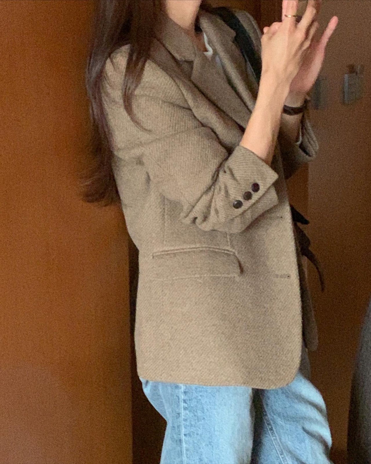 베이비 알파카 트윌 싱글자켓 상세 이미지 6
