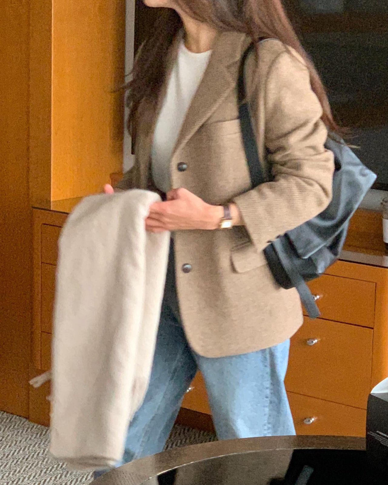 베이비 알파카 트윌 싱글자켓 상세 이미지 8