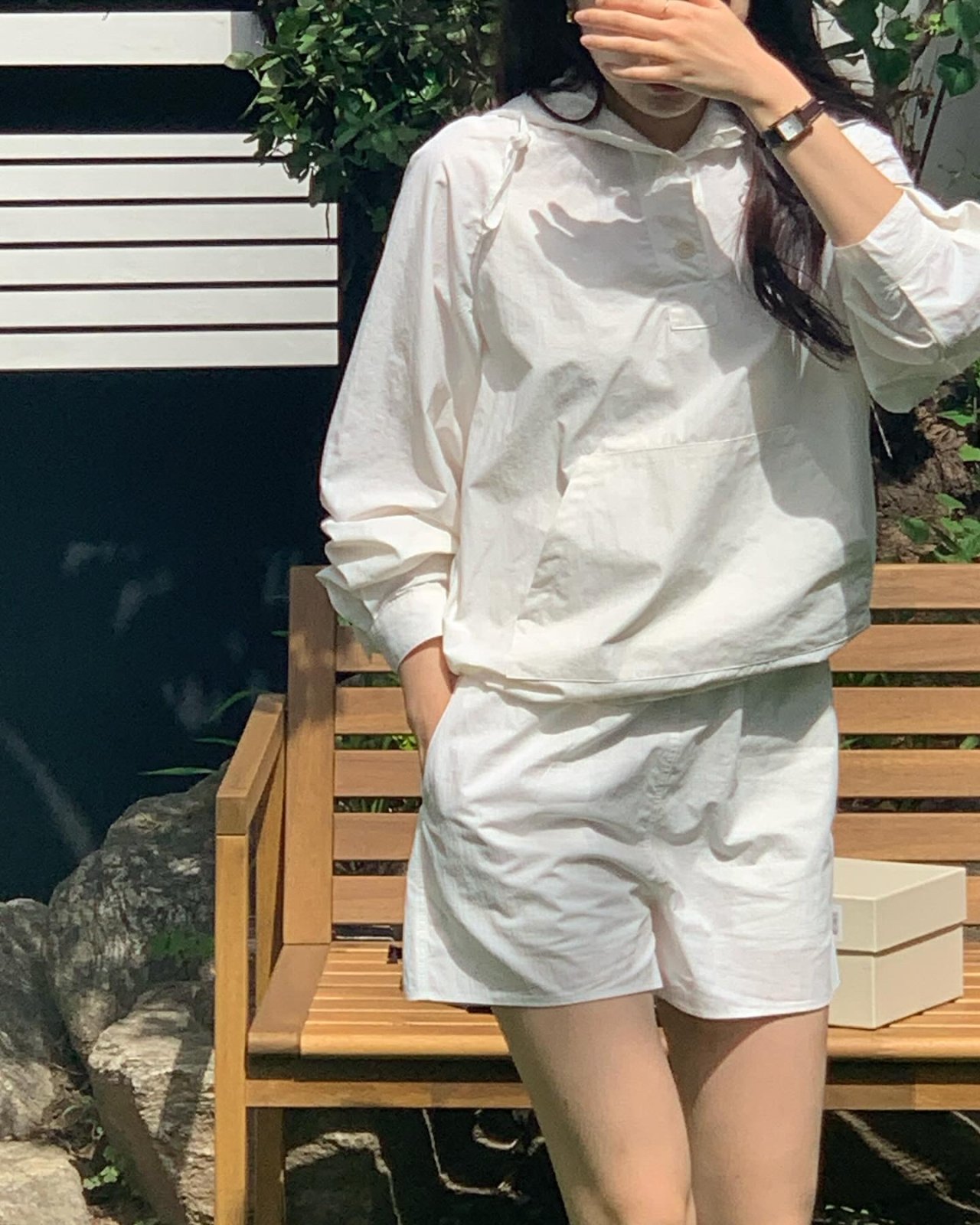 밴딩 나일론 하프팬츠 상세 이미지 2