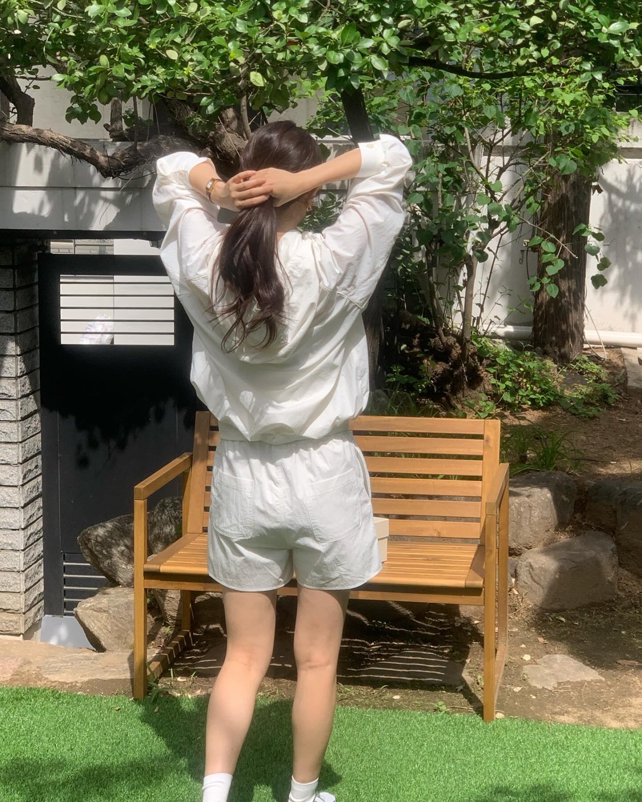밴딩 나일론 하프팬츠 상세 이미지 3