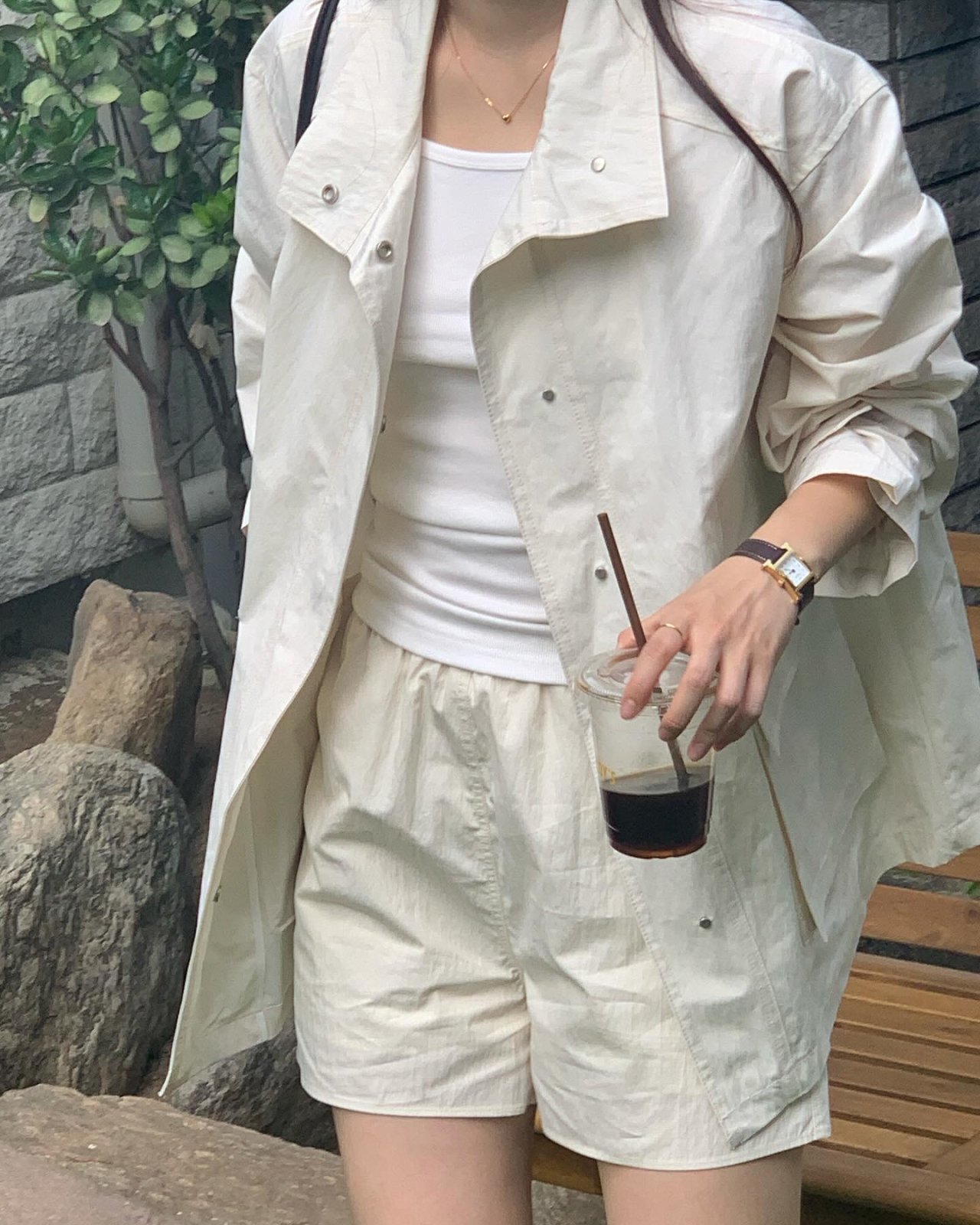 밴딩 나일론 하프팬츠 상세 이미지 9
