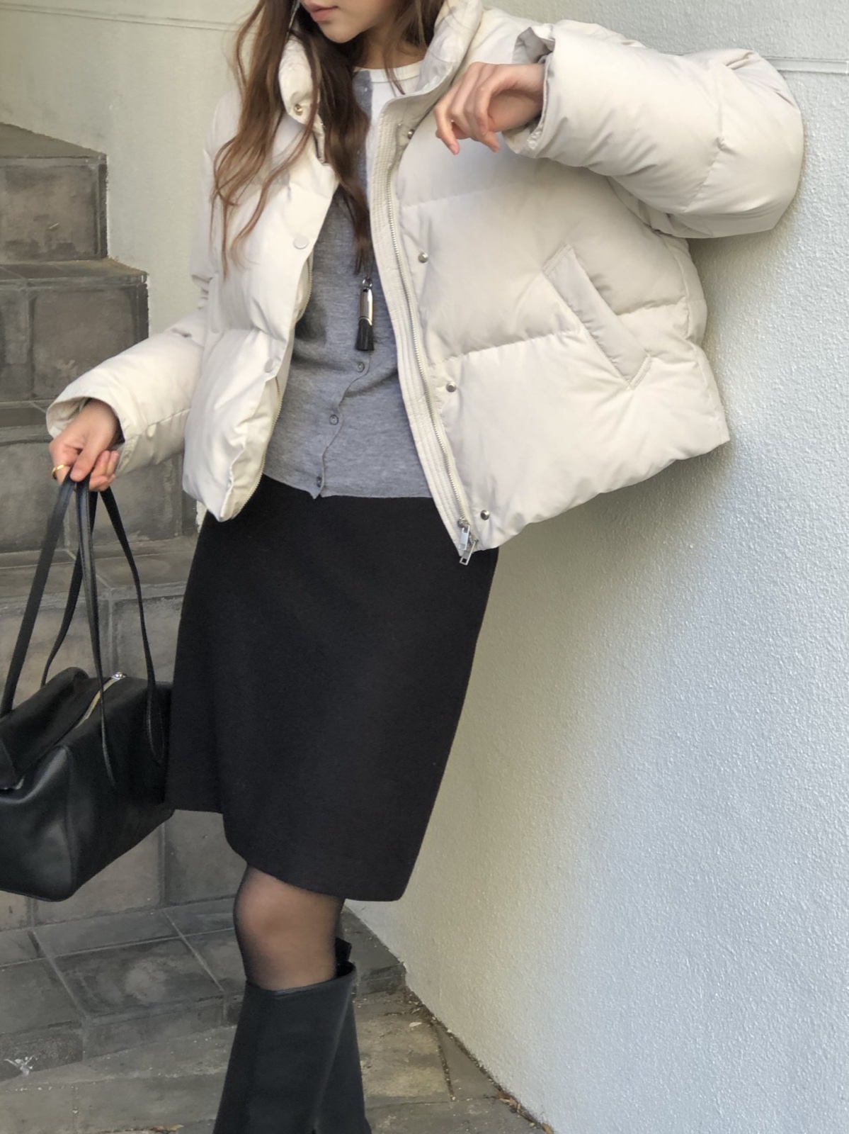 바젤 덕다운 숏 패딩 상세 이미지 1