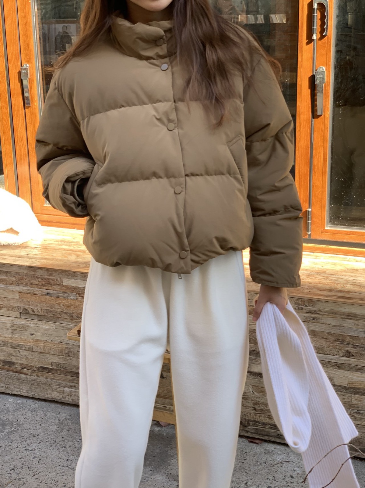 바젤 덕다운 숏 패딩 상세 이미지 8