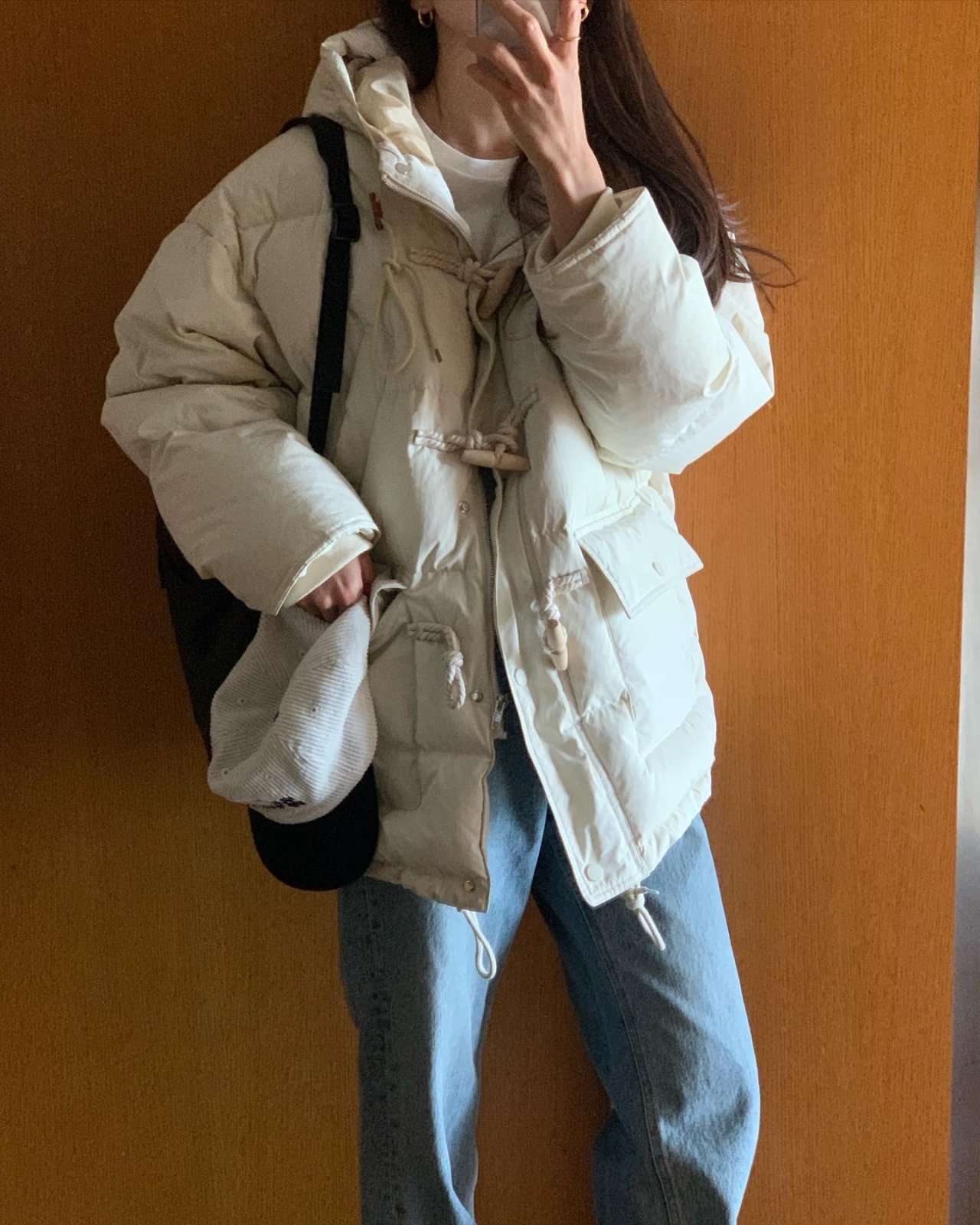 베어 구스다운 더플 하프패딩 상세 이미지 2