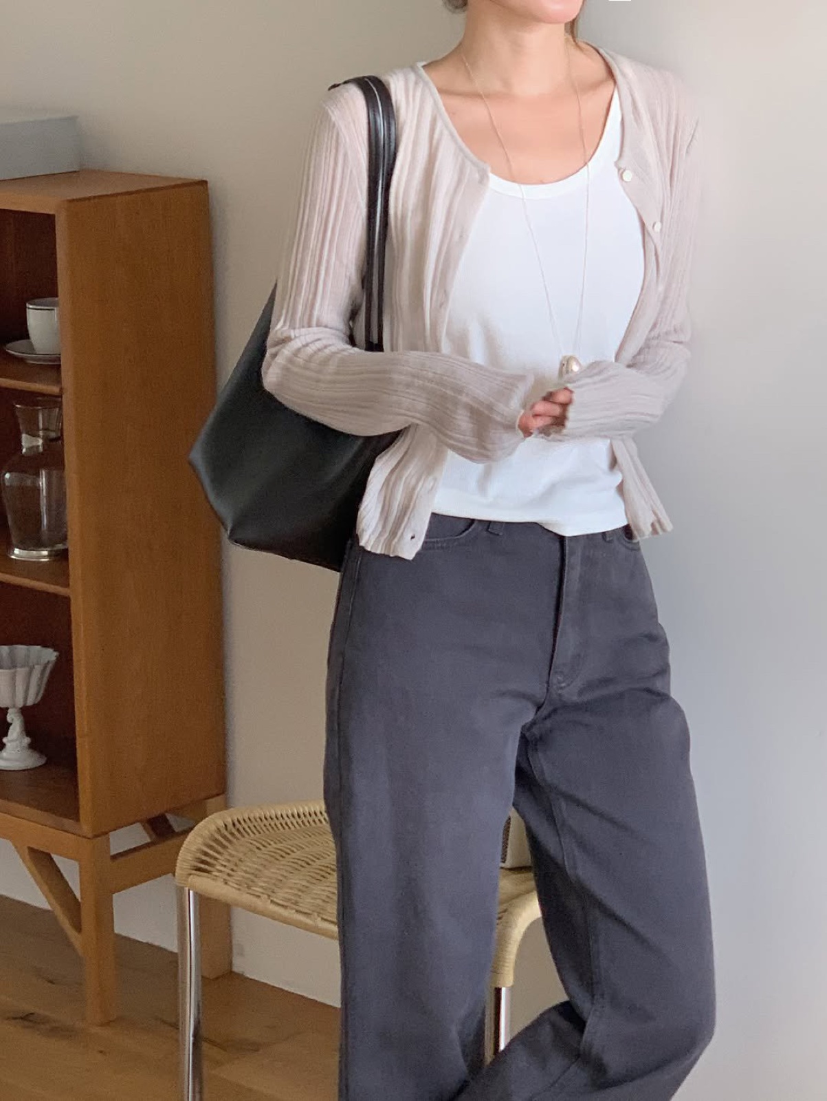 벨라 알파카 라운드 가디건 상세 이미지 2