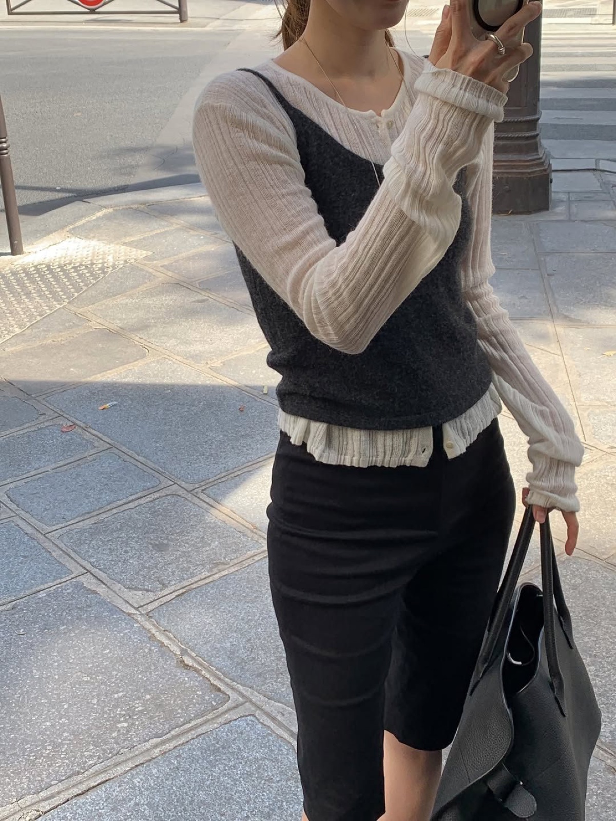 벨라 알파카 라운드 가디건 상세 이미지 9
