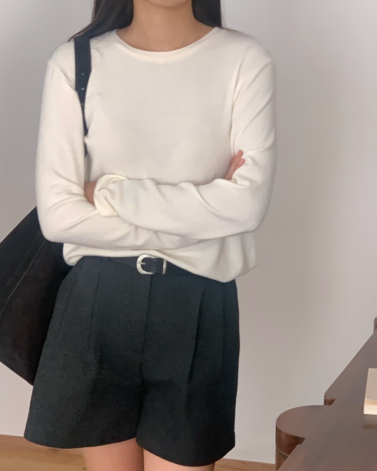 베니 앙고라 라운드 티셔츠