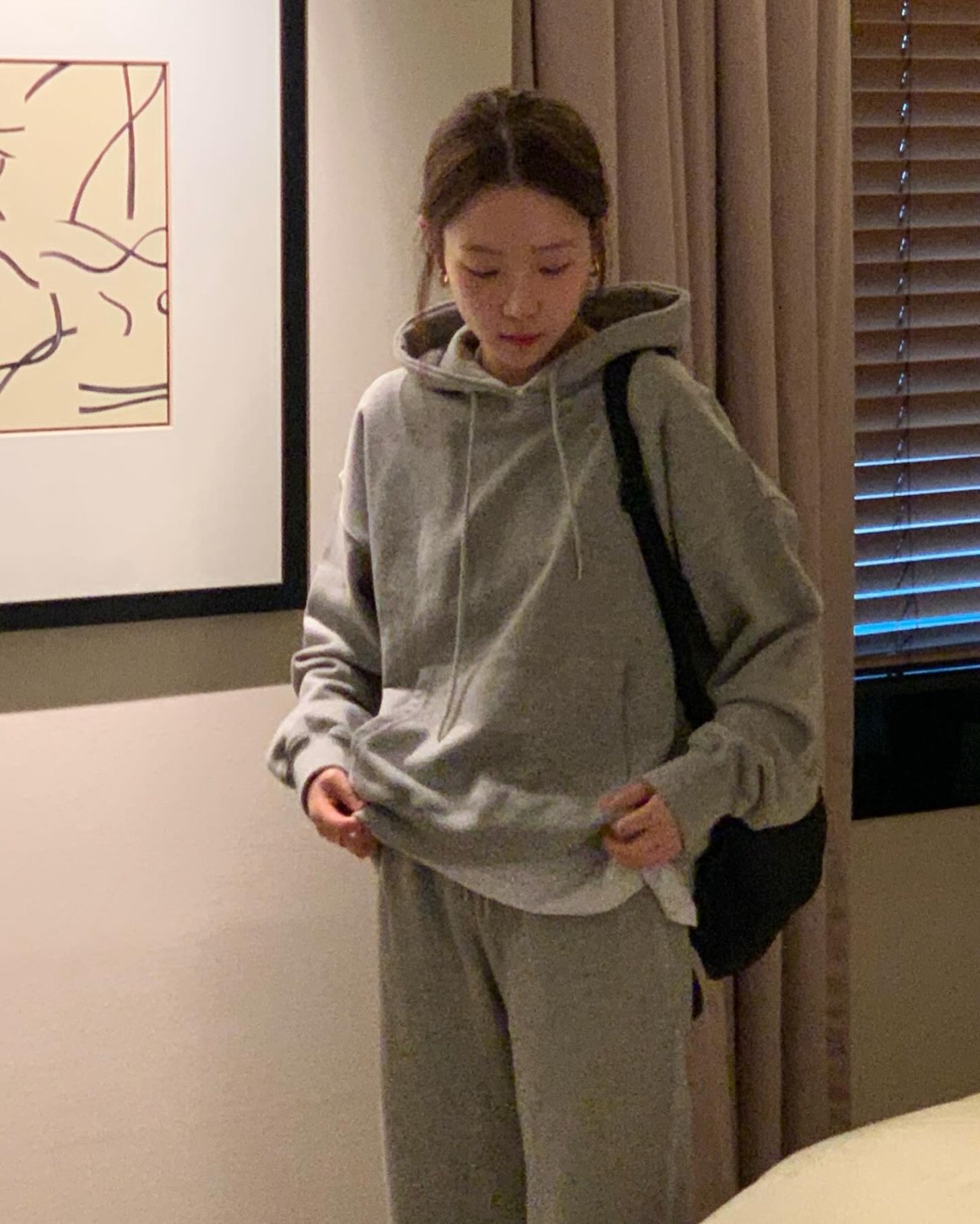 베니 후드 맨투맨 상세 이미지 2