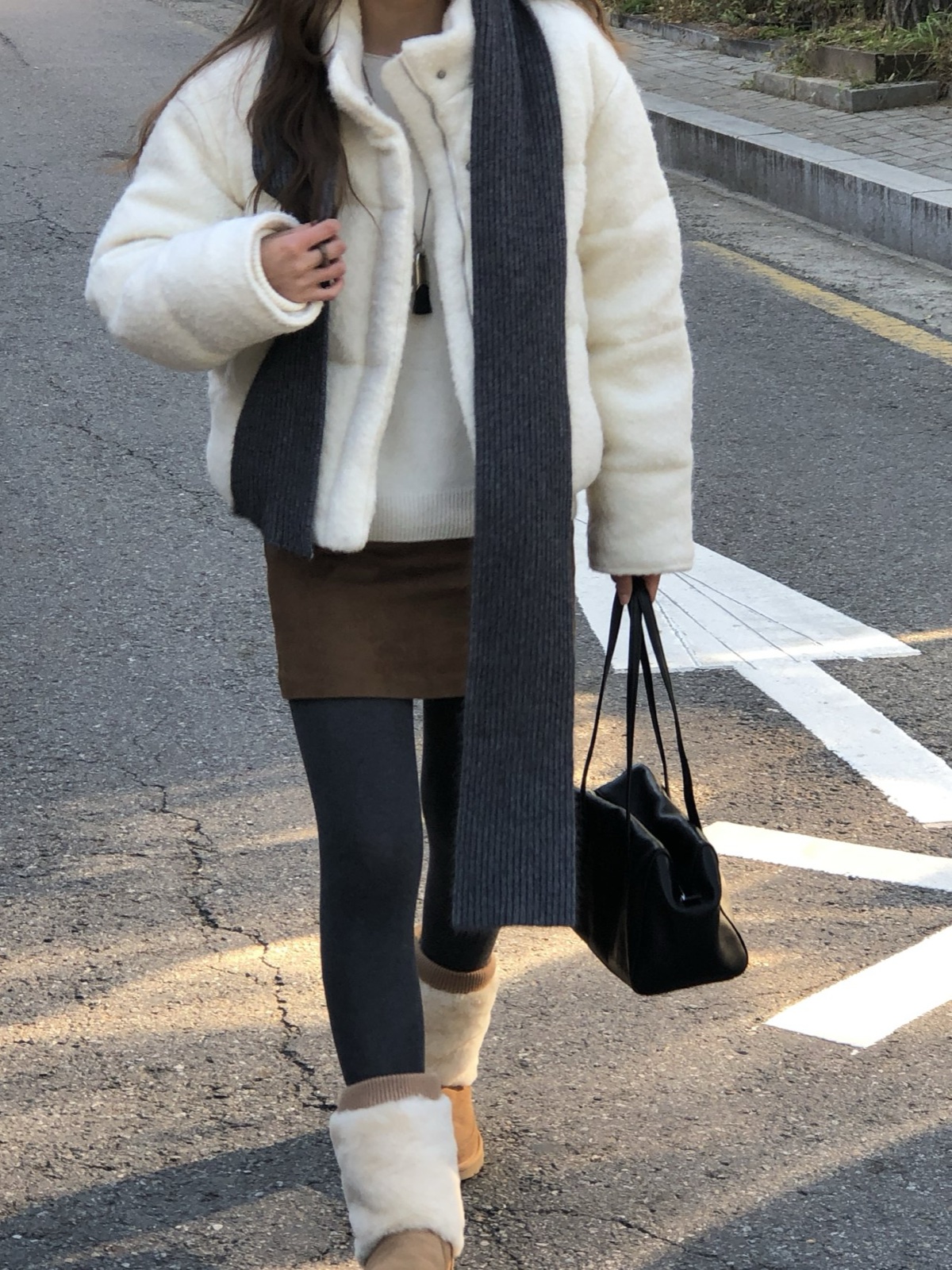 베른 라쿤 골지 머플러 상세 이미지 10