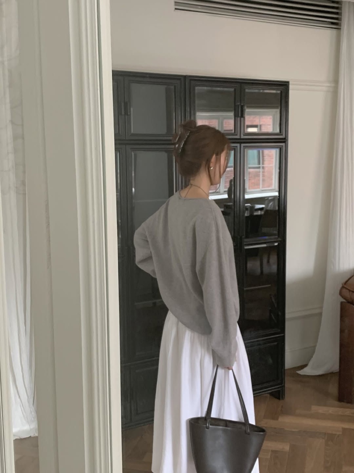 베른 볼륨 셔링 롱 스커트 상세 이미지 6