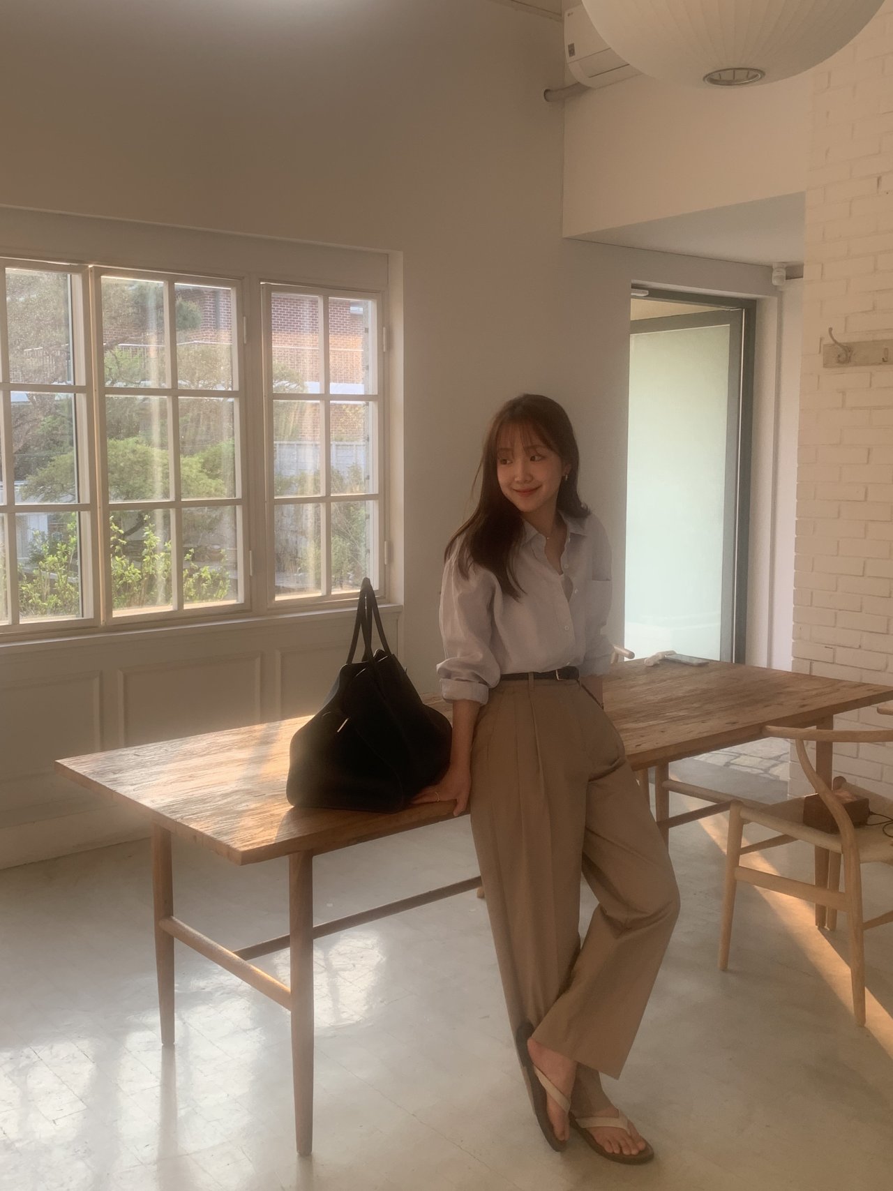 베티 핀턱 코튼팬츠 상세 이미지 3