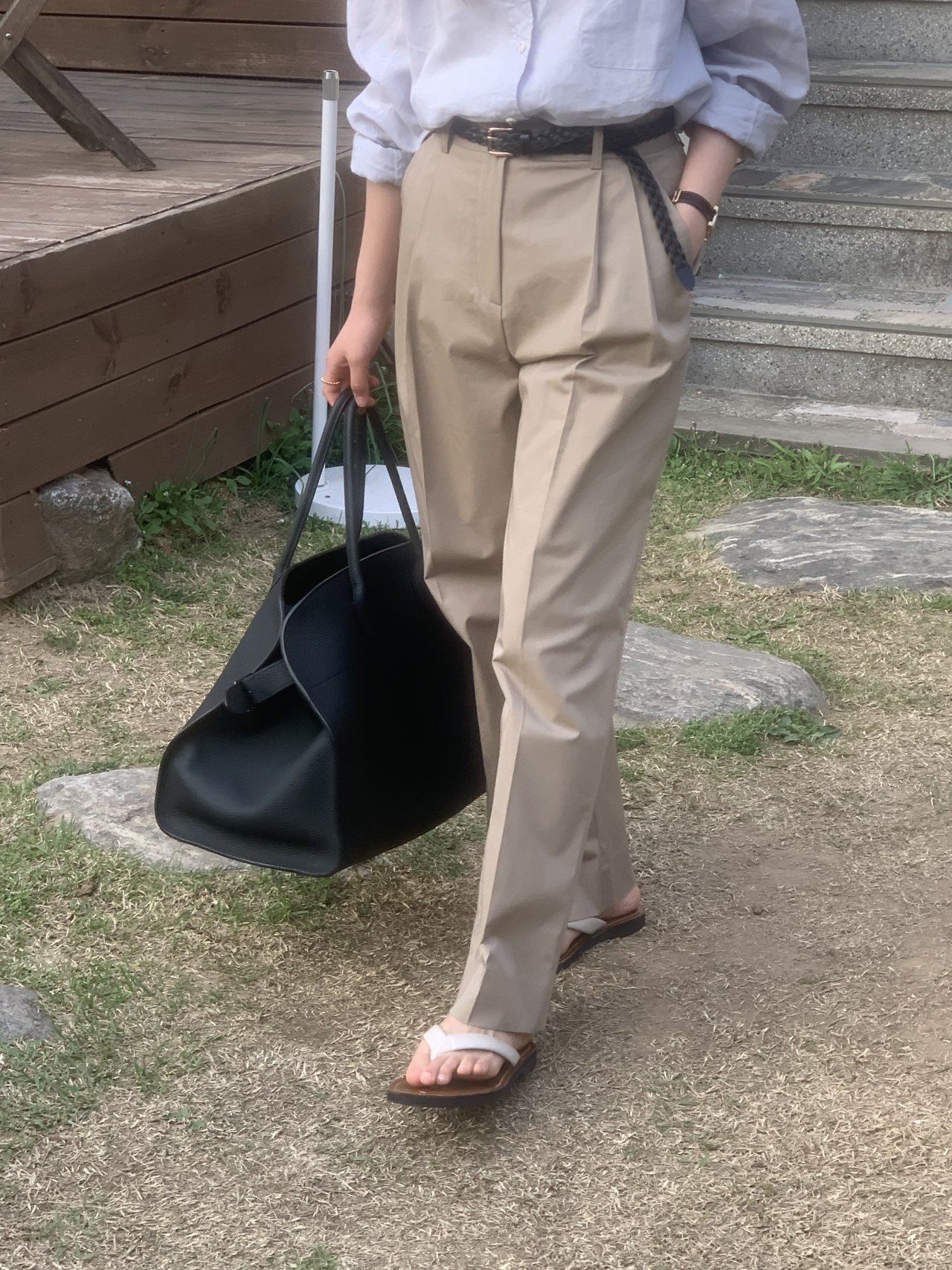 베티 핀턱 코튼팬츠 상세 이미지 5
