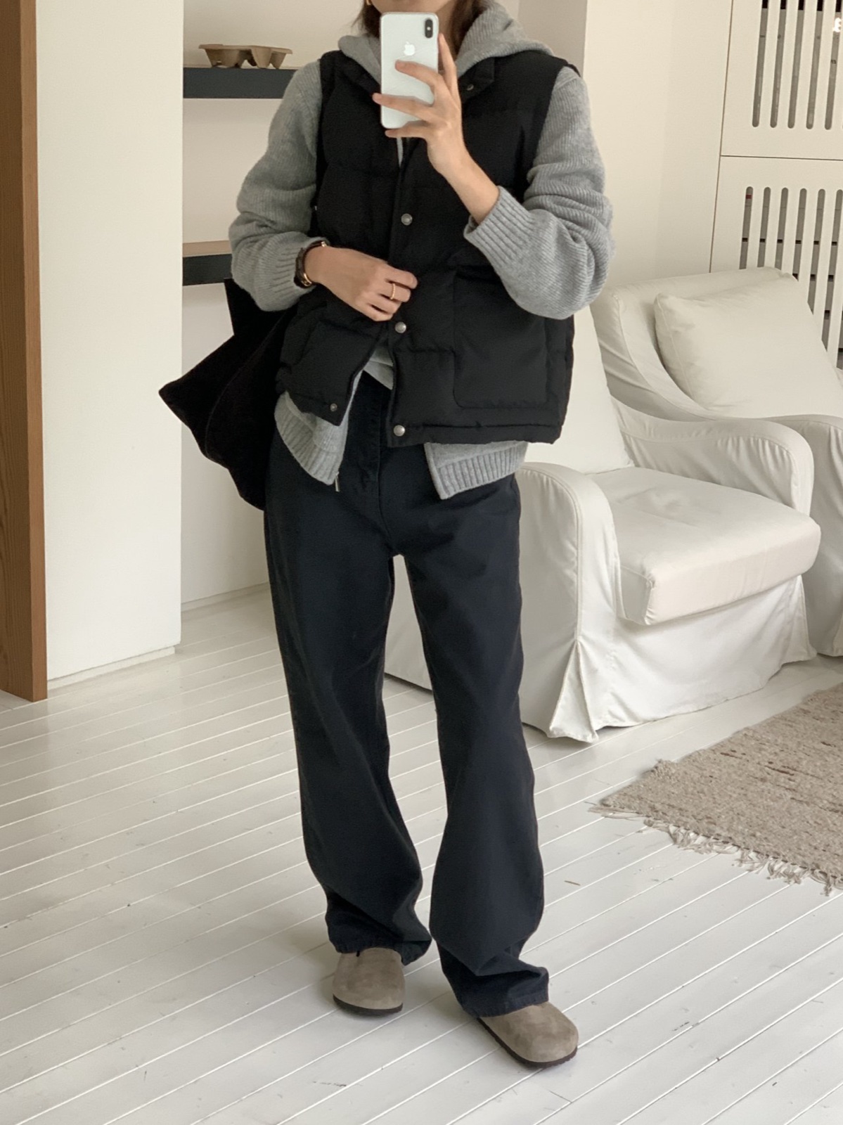 블룸 덕다운 패딩 조끼 상세 이미지 10