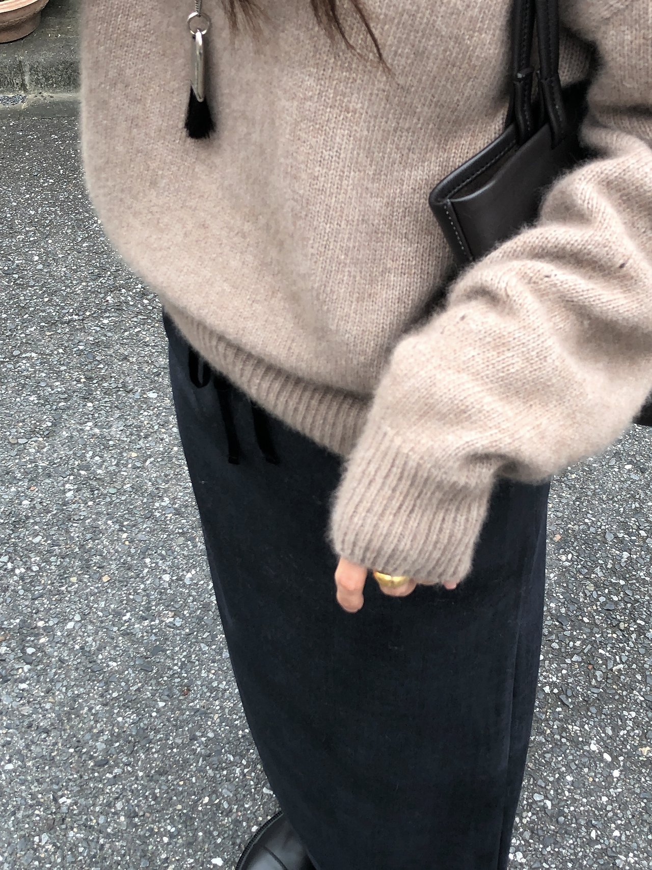보아 스트링 롱 스커트 상세 이미지 3