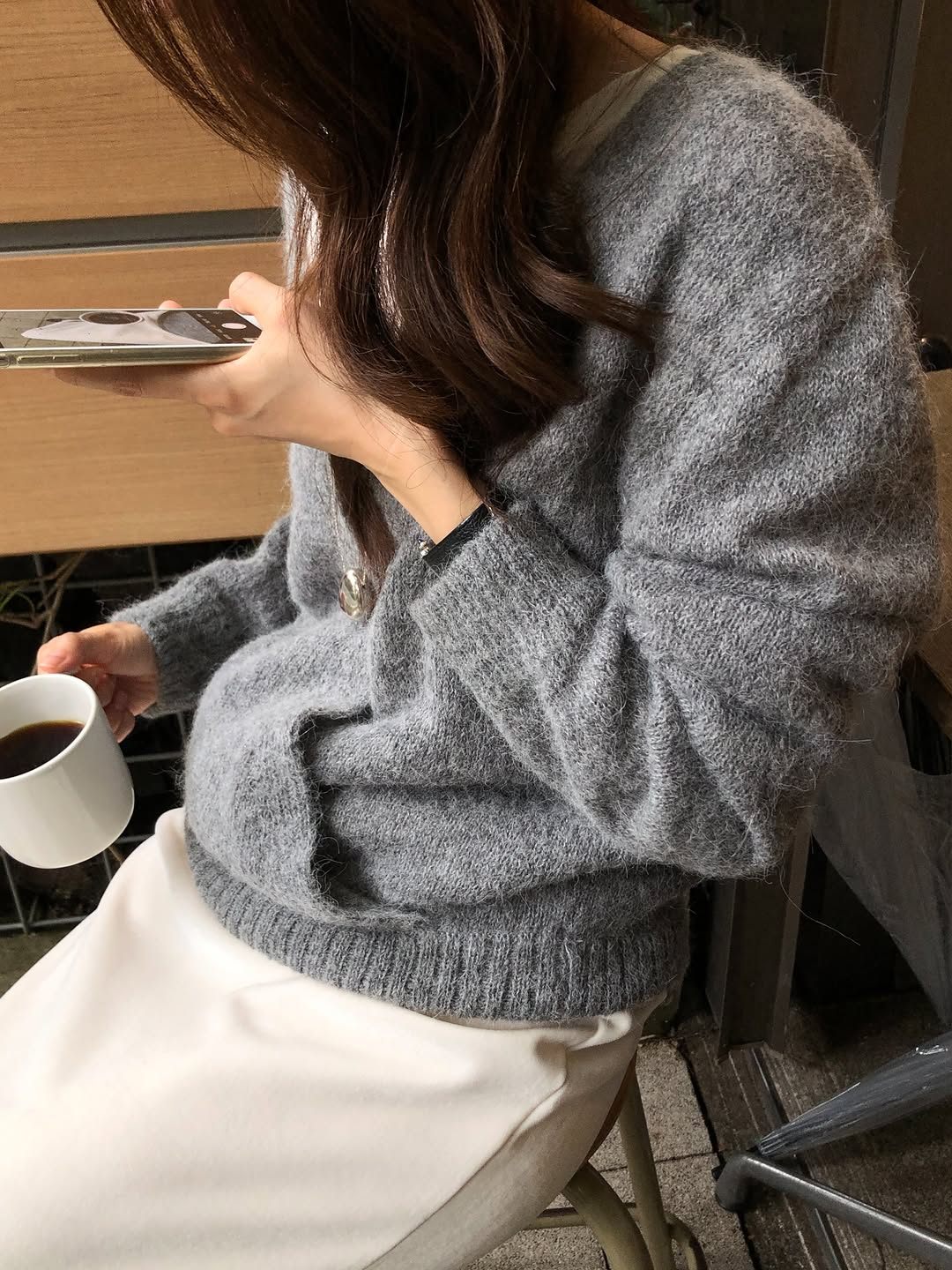 보아 스트링 롱 스커트 상세 이미지 6