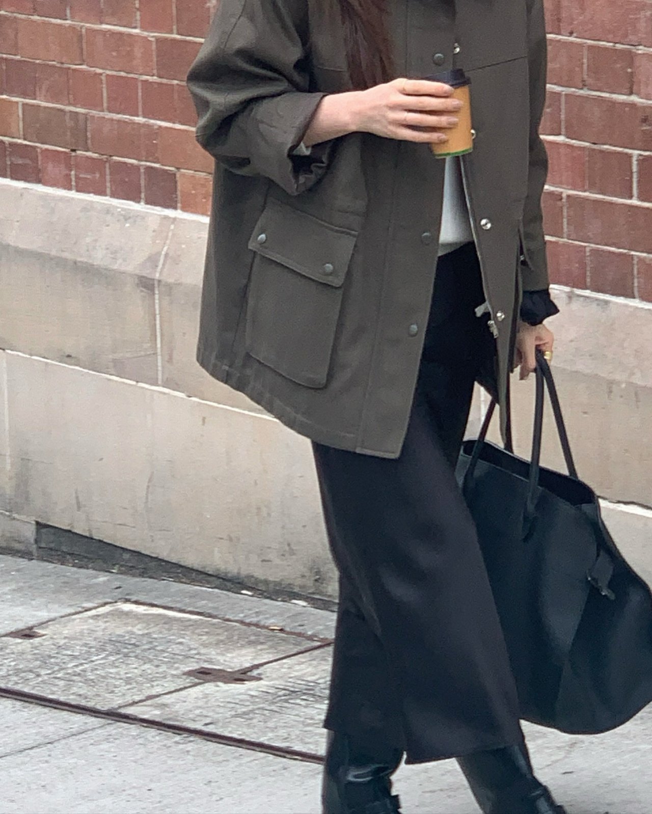 보태닉 실키 롱 플레어 스커트 상세 이미지 4