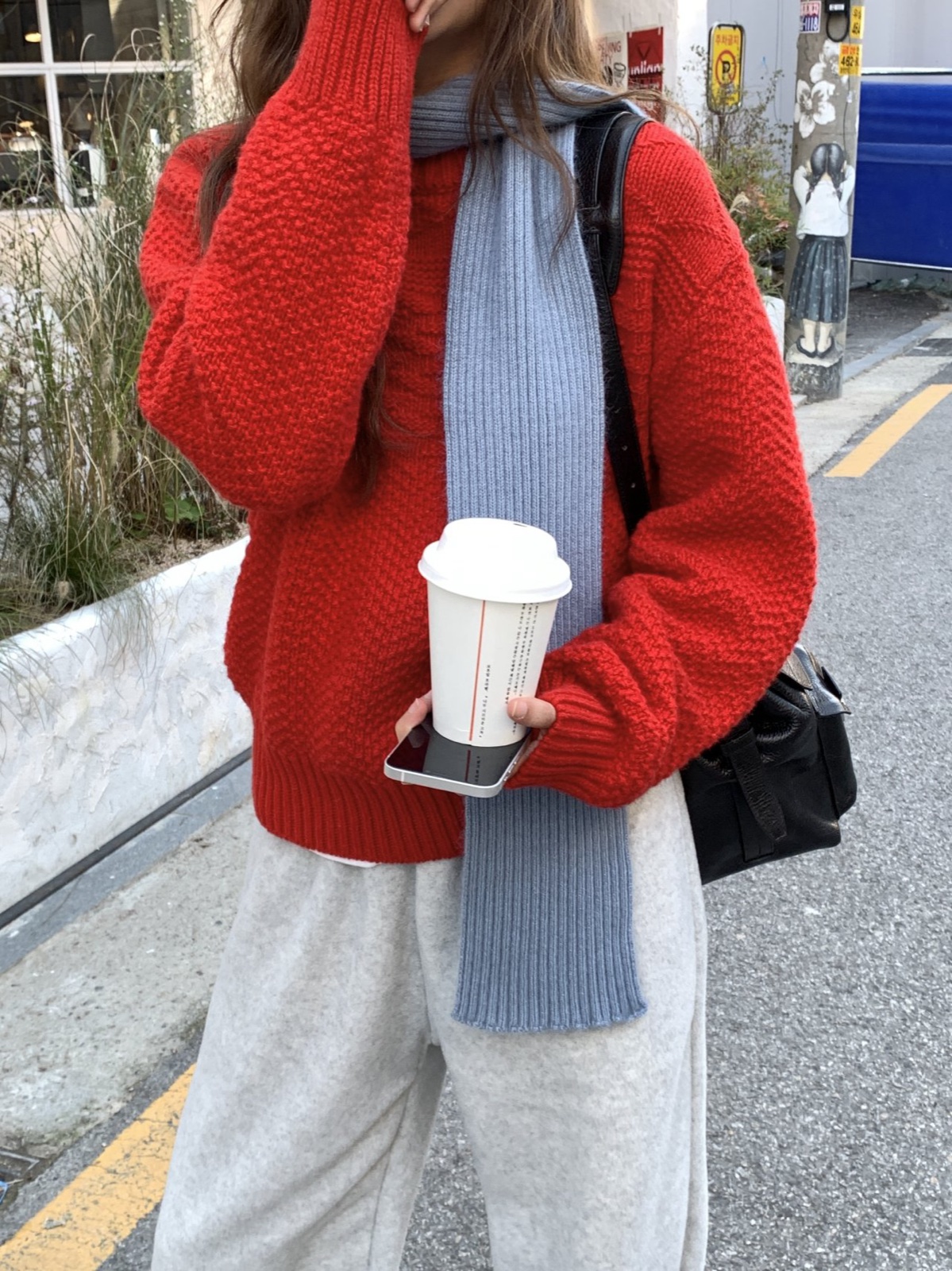 브릭 울 케이블 니트 상세 이미지 10