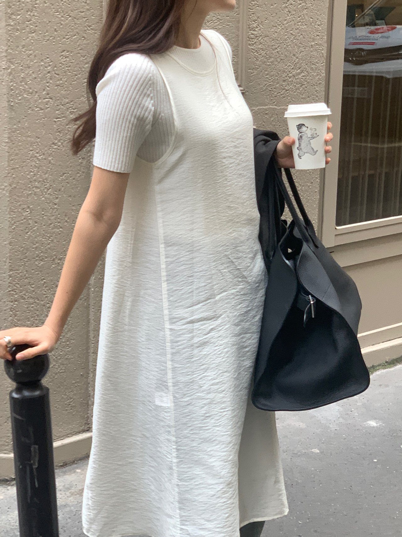 브리튼 유넥 시스루 원피스 상세 이미지 9
