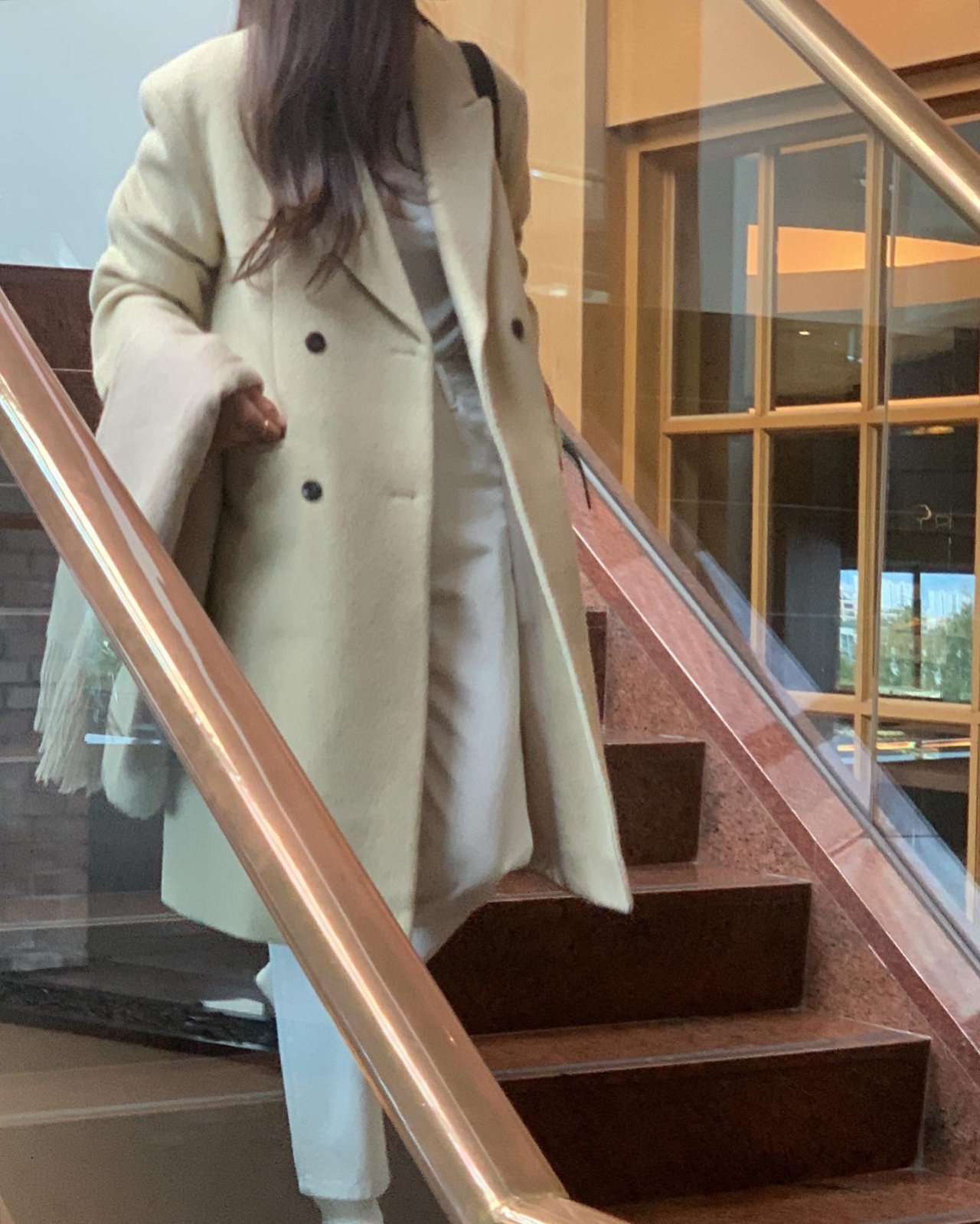 버터 알파카 롱 더블 코트 상세 이미지 3