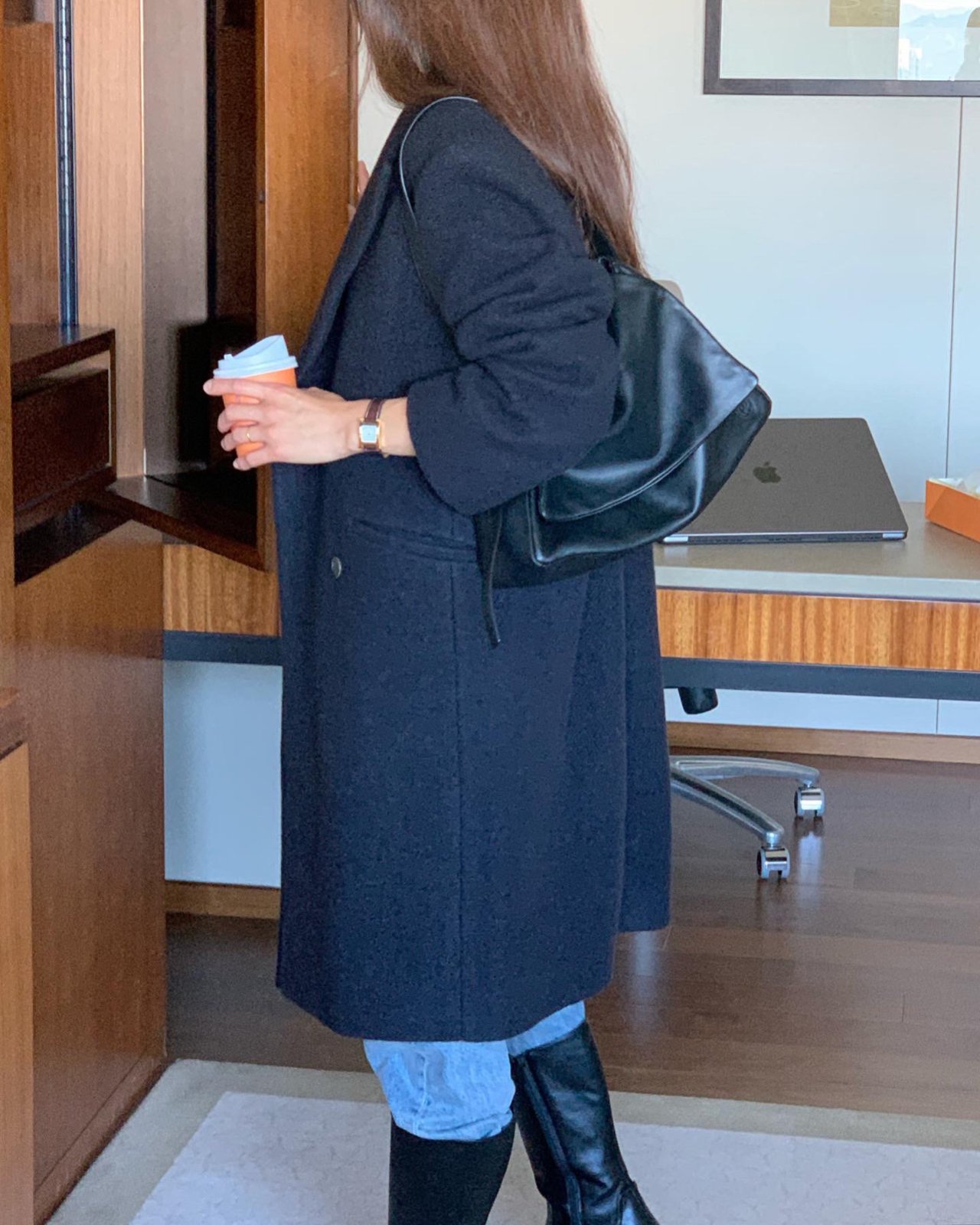 버터 알파카 롱 더블 코트 상세 이미지 4