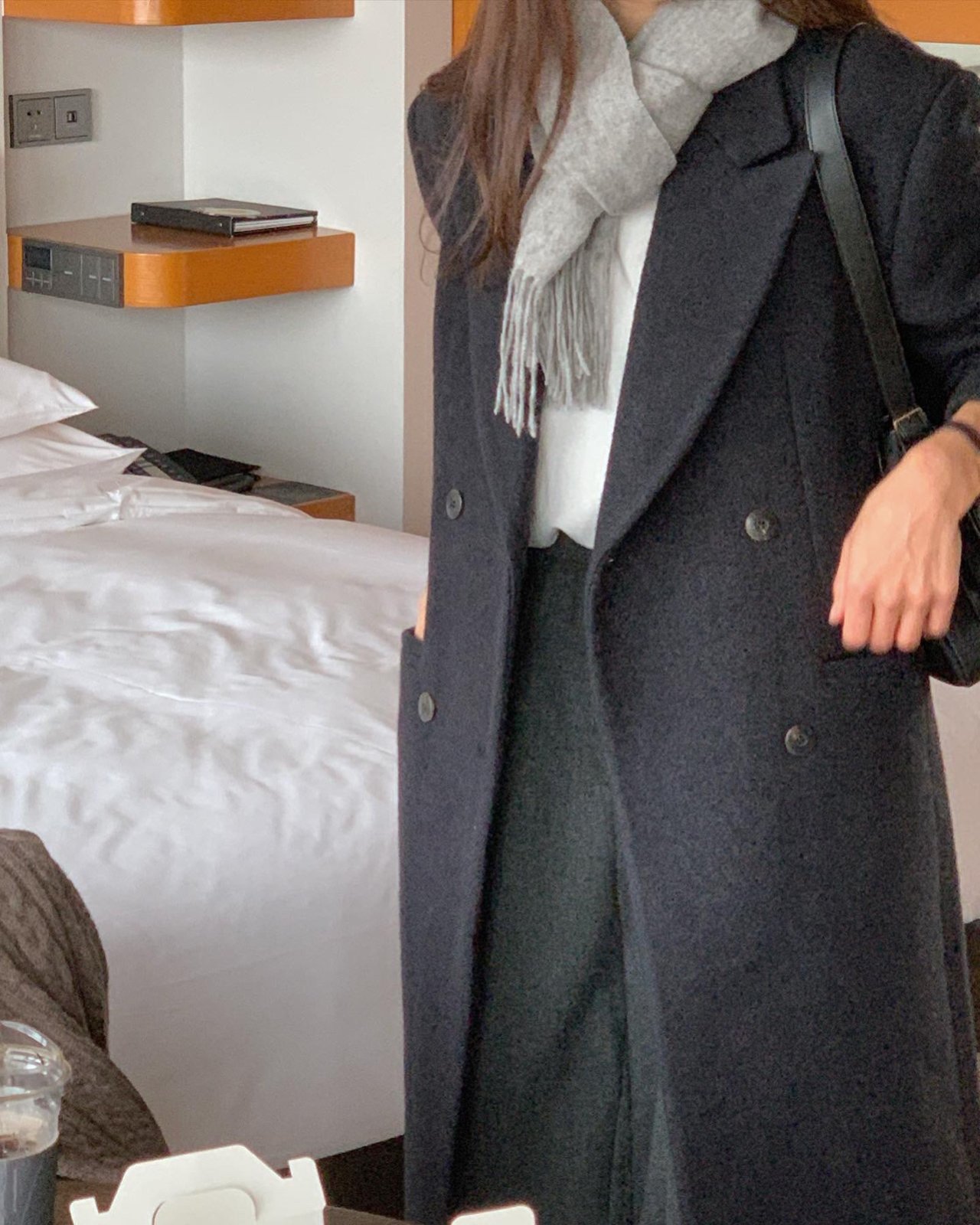 버터 알파카 롱 더블 코트 상세 이미지 8