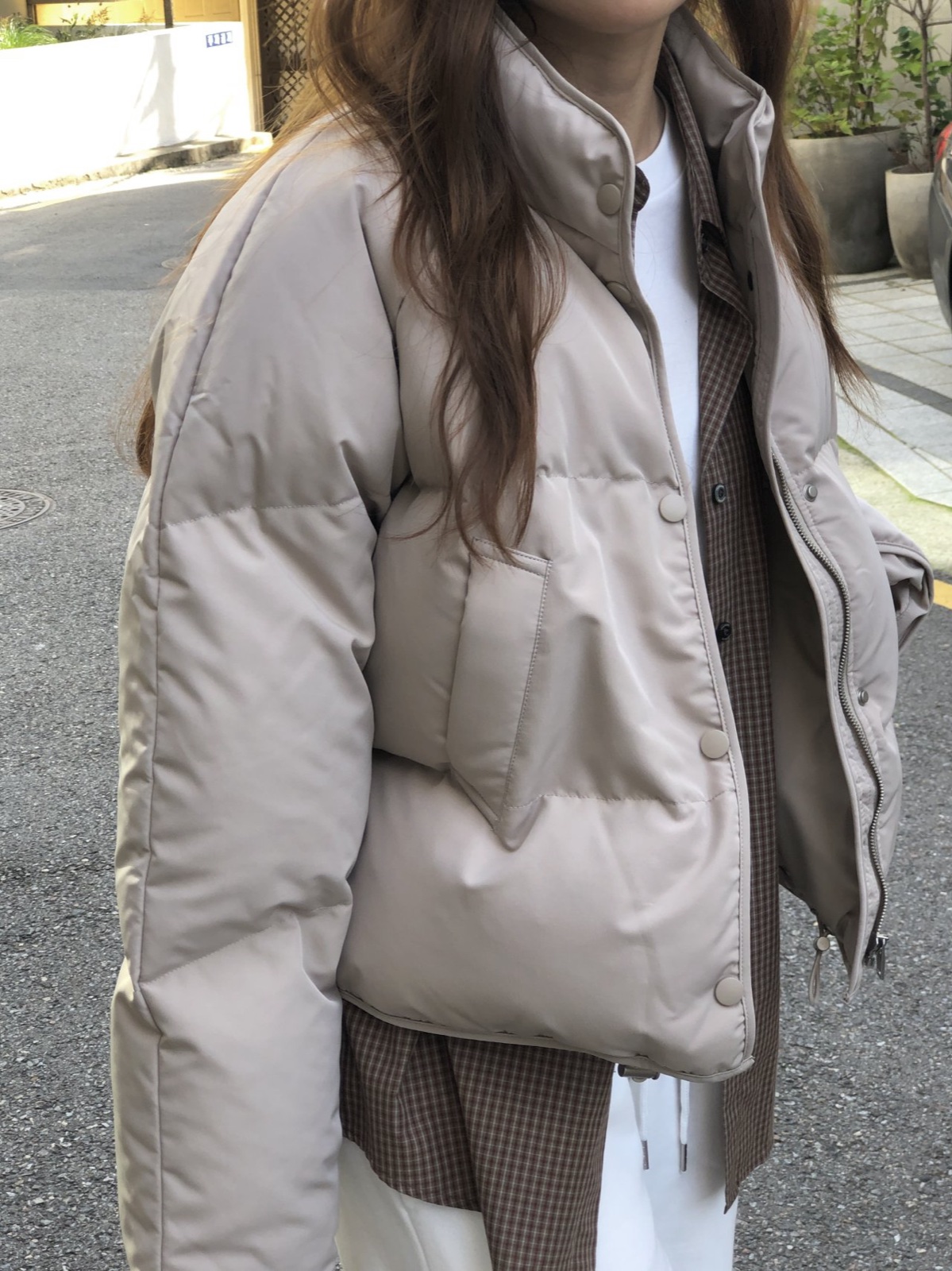 캐롤 구스다운 숏 패딩 상세 이미지 7