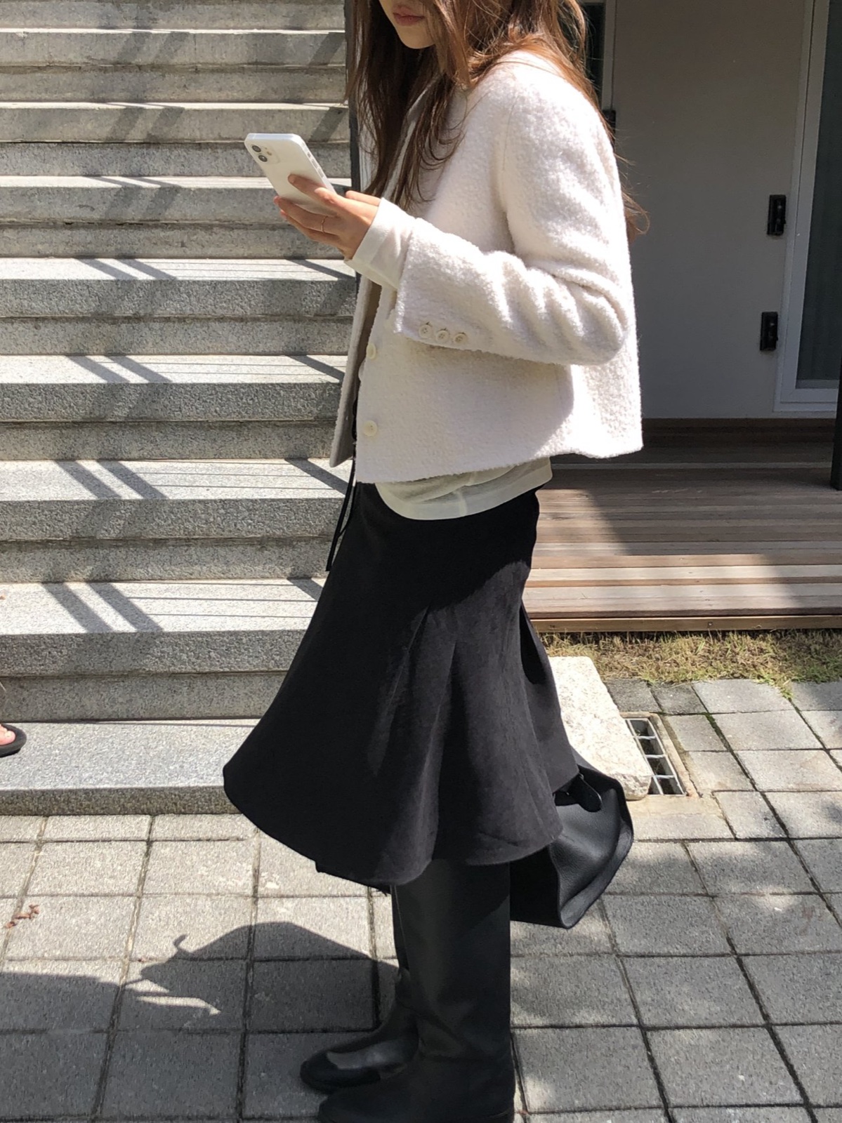 캐슬 모헤어 부클 핸드메이드 자켓 상세 이미지 6
