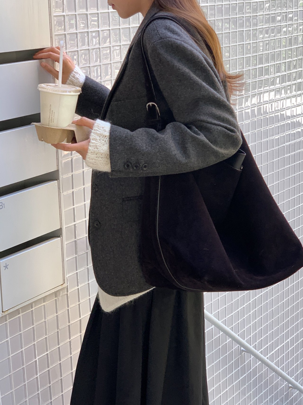 체스넛 울 블레이저 자켓 상세 이미지 7