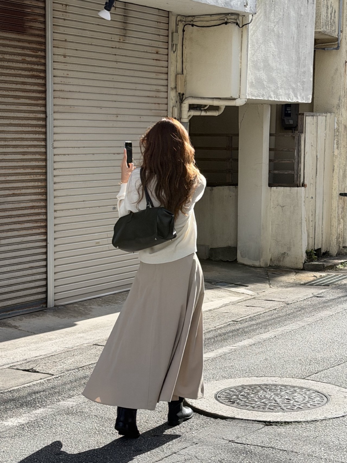 클로이 핀턱 플레어 스커트 상세 이미지 7