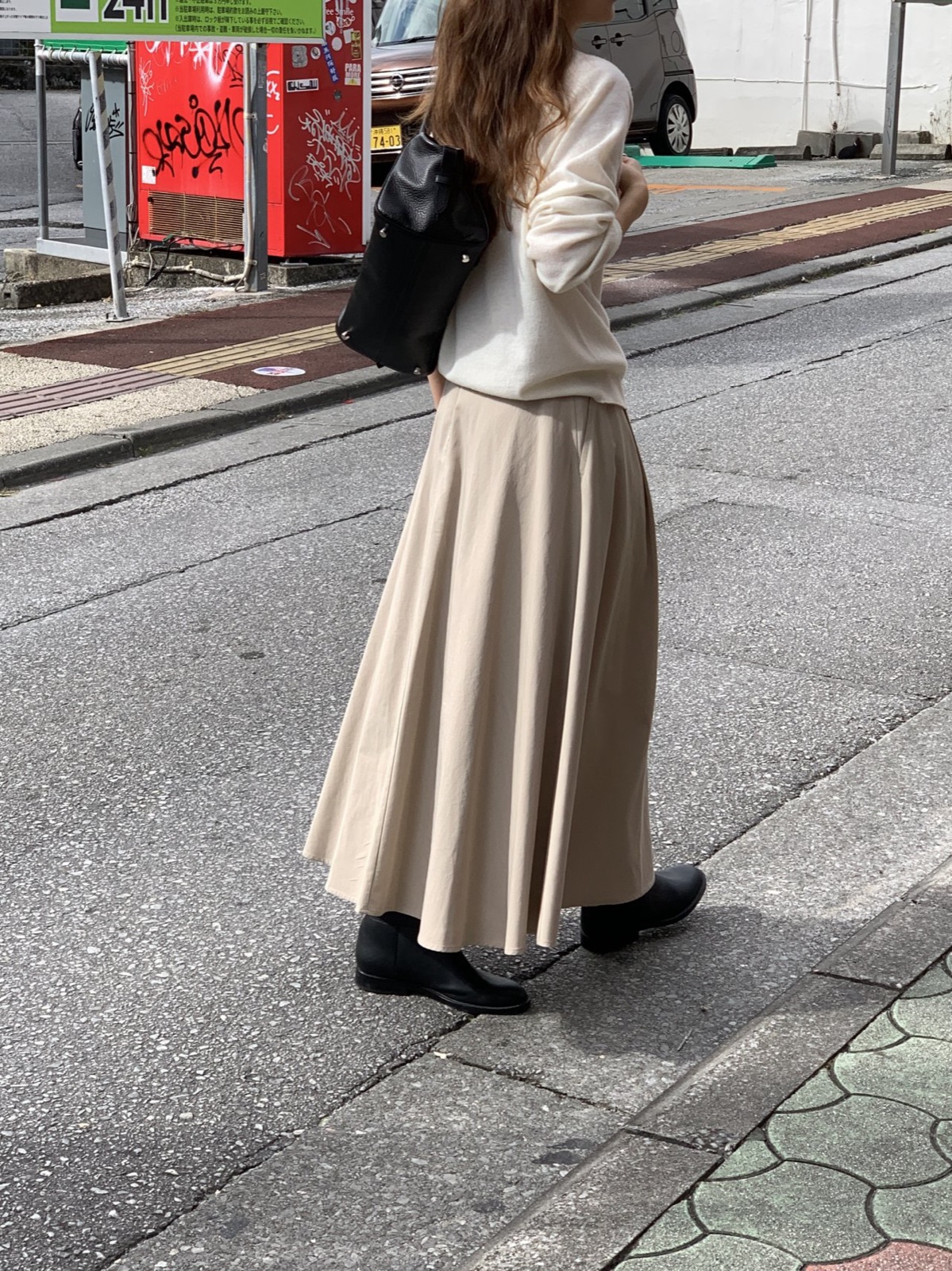 클로이 핀턱 플레어 스커트 상세 이미지 9