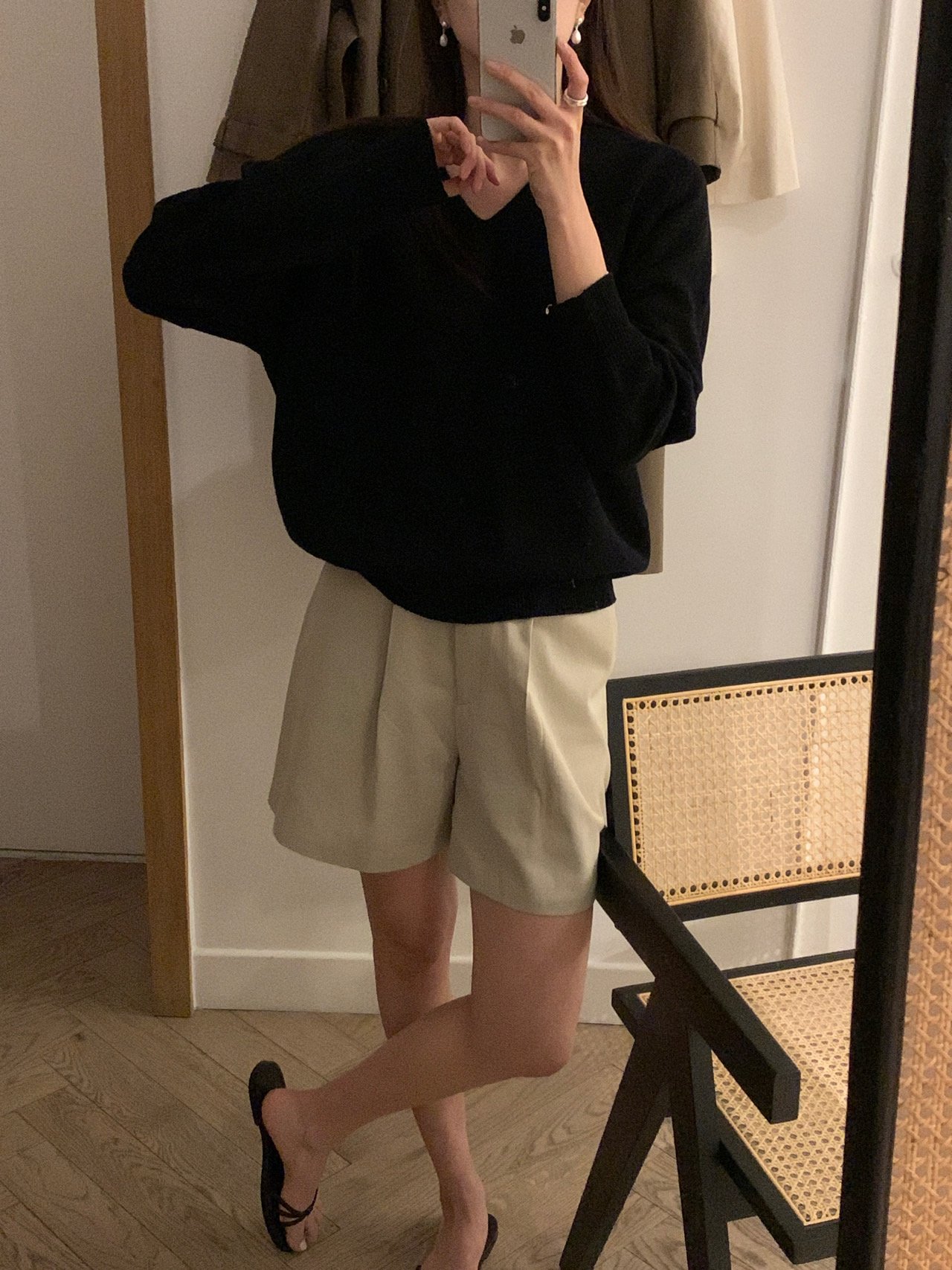 시테 핀턱 하프팬츠 상세 이미지 4