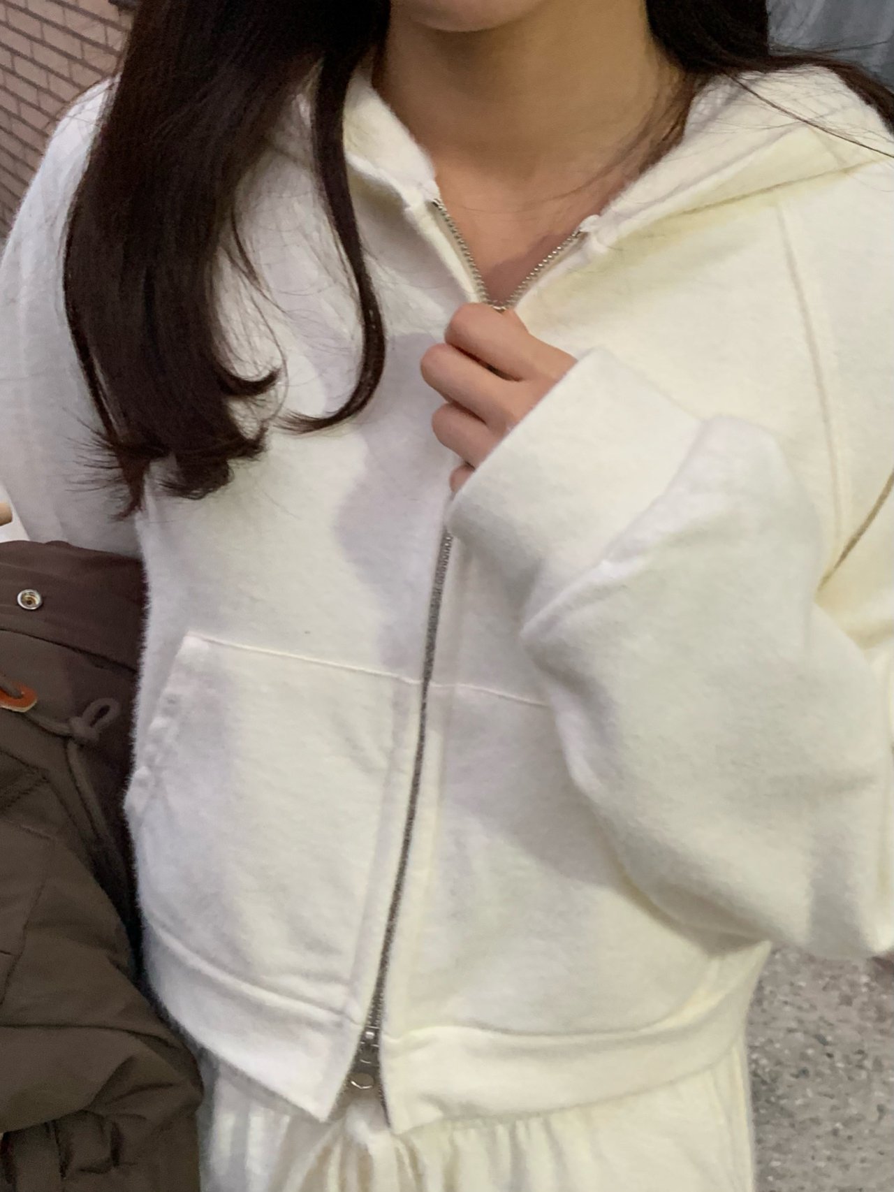 클레이 후드 집업 상세 이미지 8