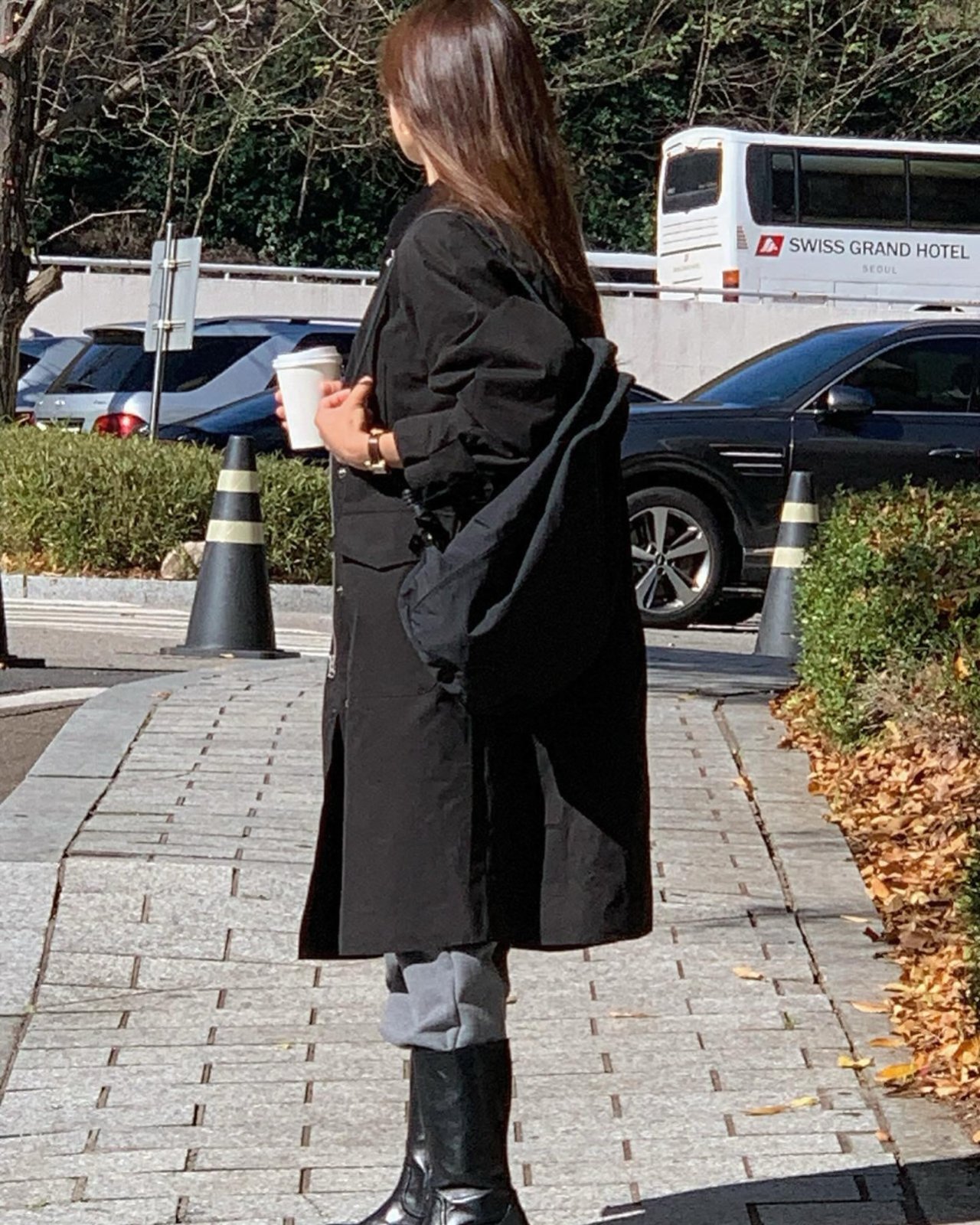 코듀로이 배색 야상패딩 상세 이미지 6