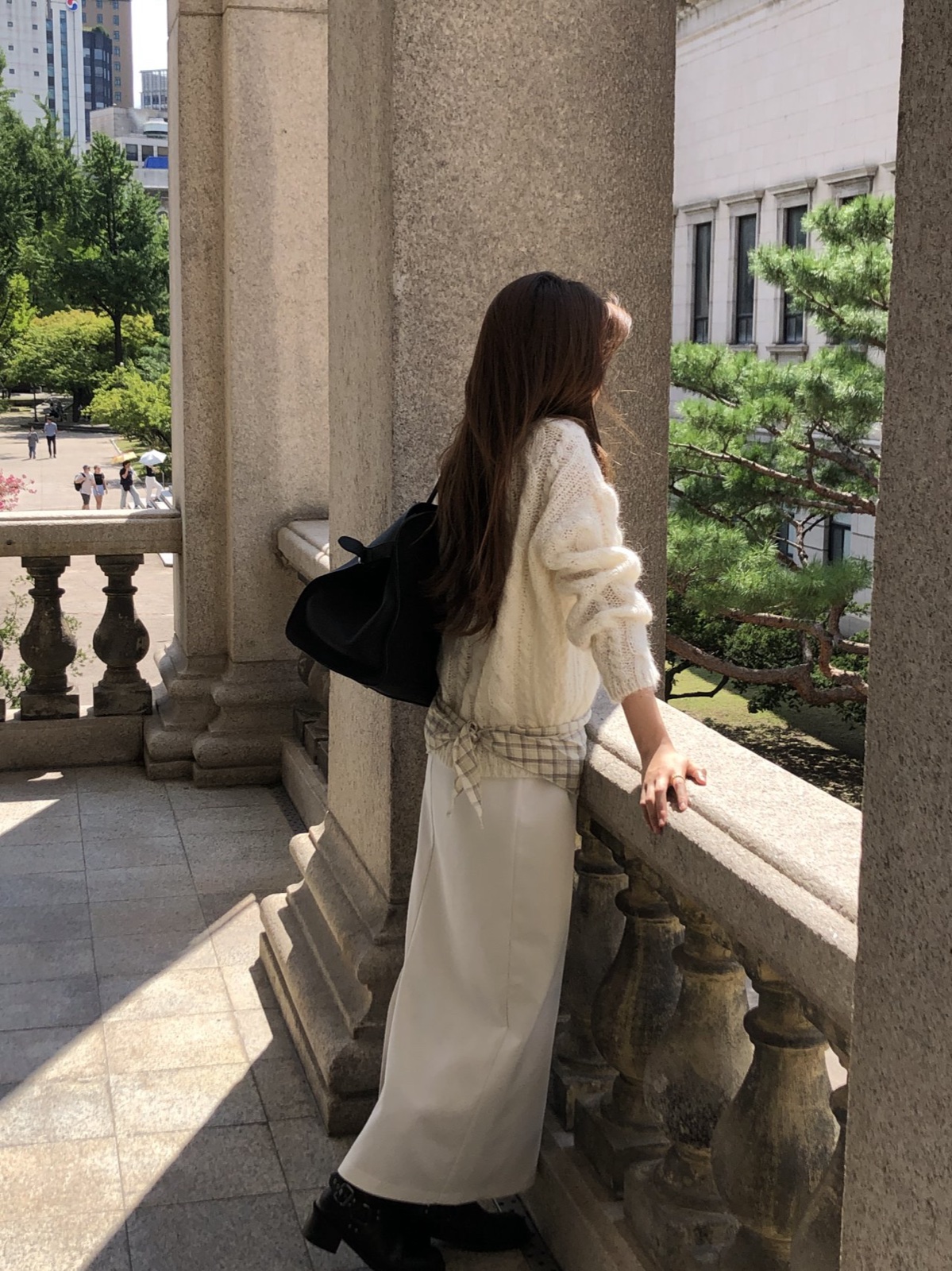 콜리 알파카 케이블 보트넥 니트 상세 이미지 2