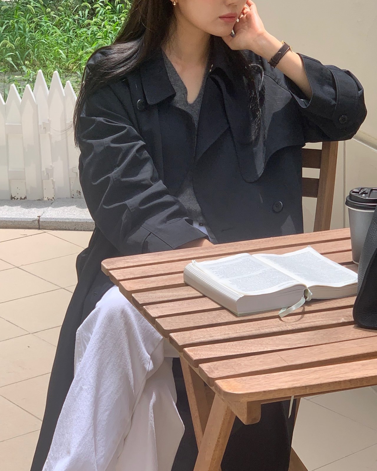 콘밀 레귤러 화이트 데님 상세 이미지 4