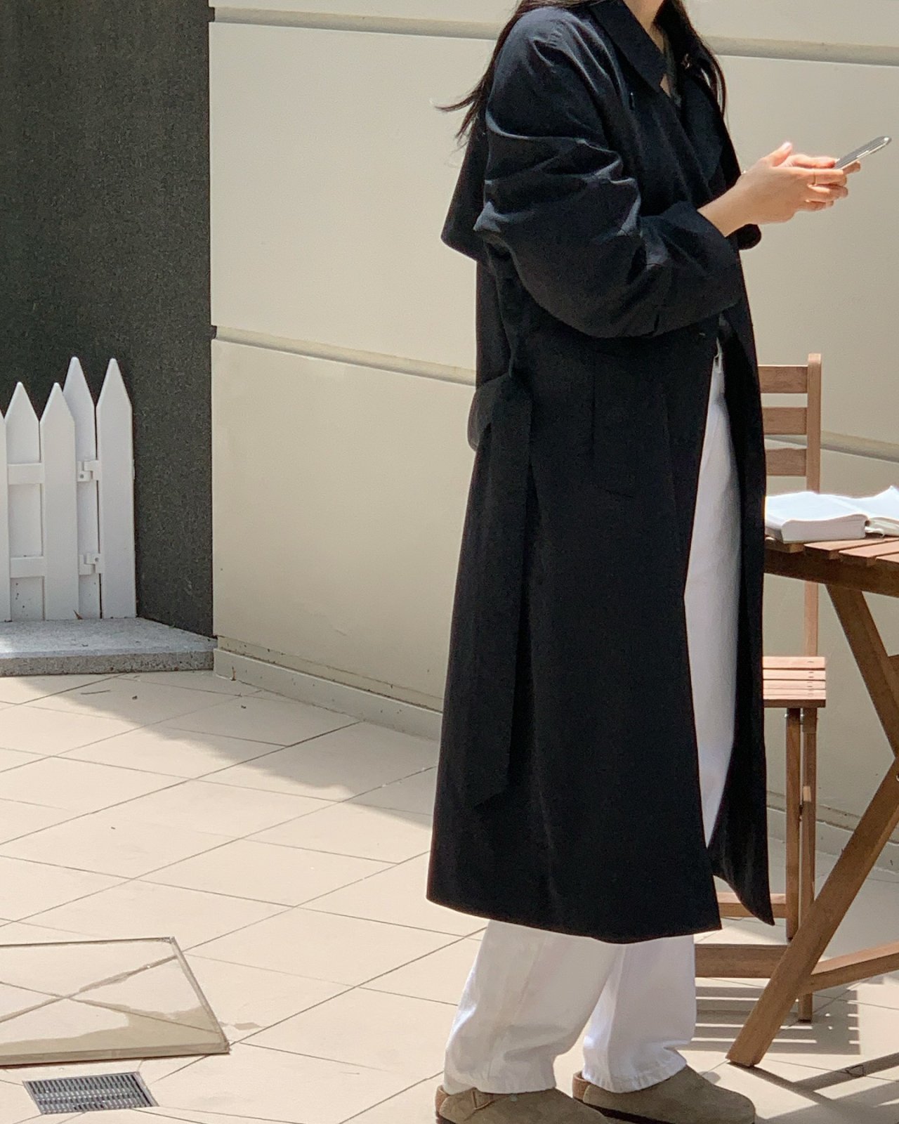콘밀 레귤러 화이트 데님 상세 이미지 5