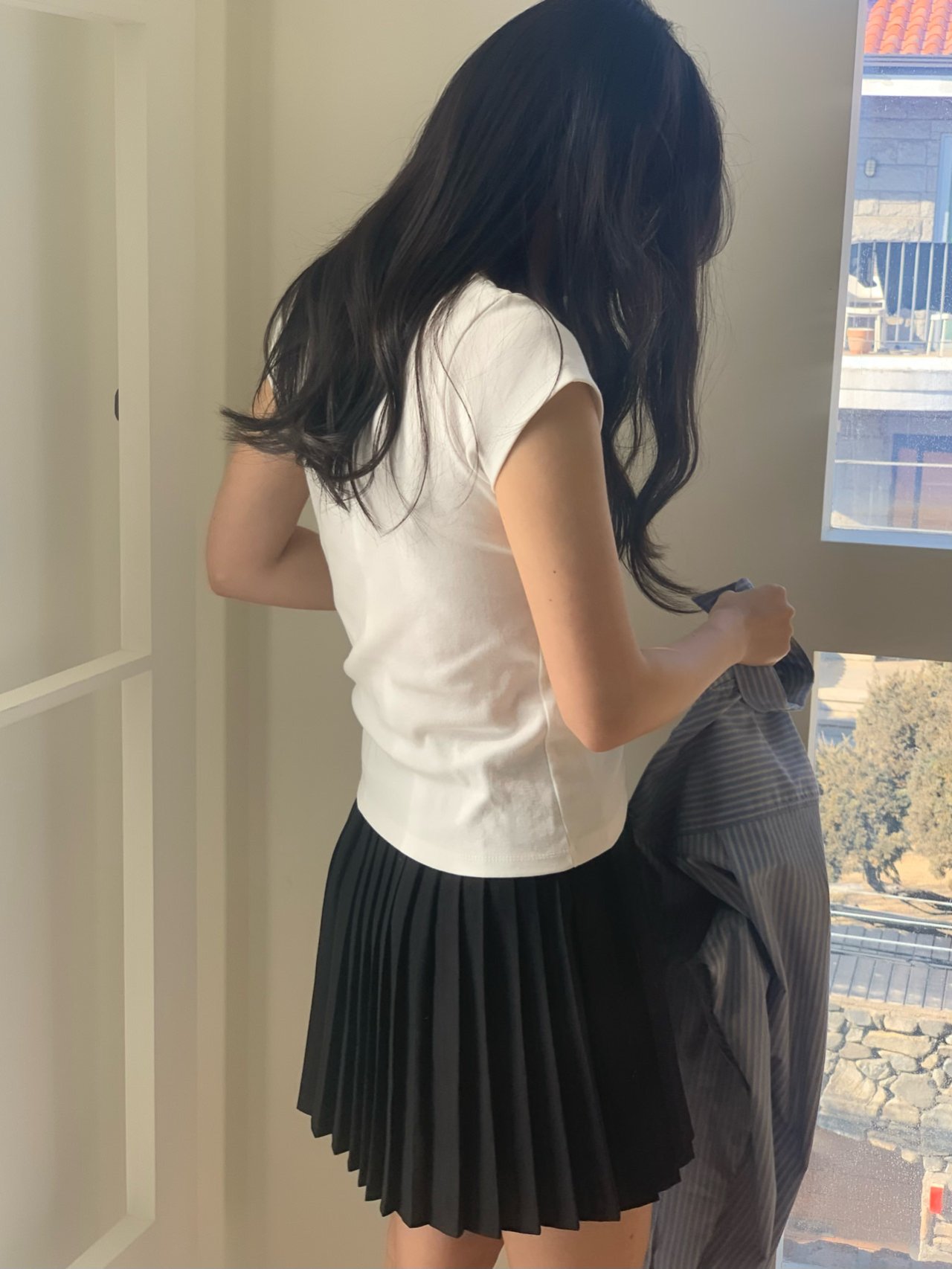 쿠키 라운드넥 반팔 티셔츠 상세 이미지 3
