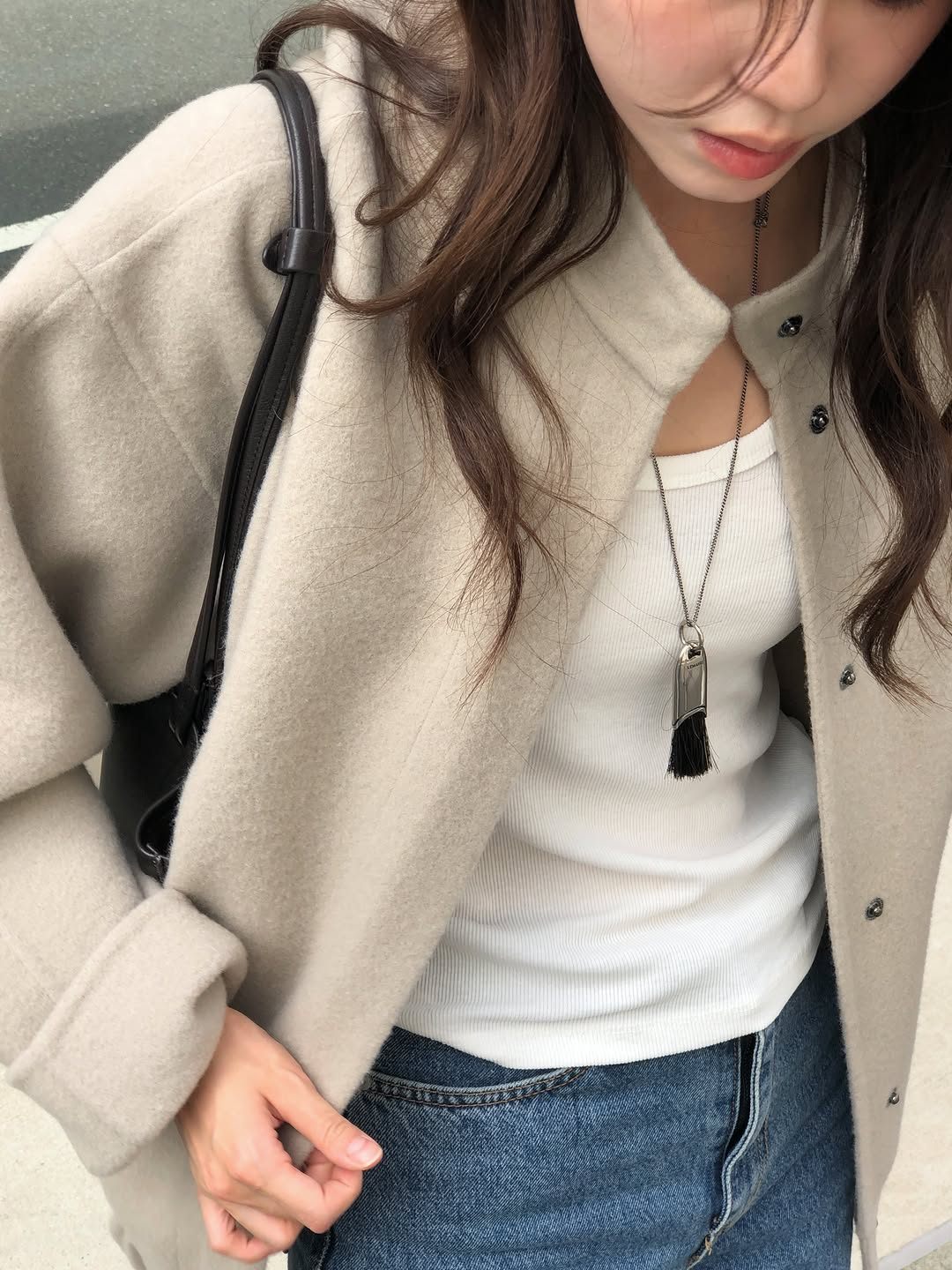 델핀 울 핸드메이드 블루종 상세 이미지 4